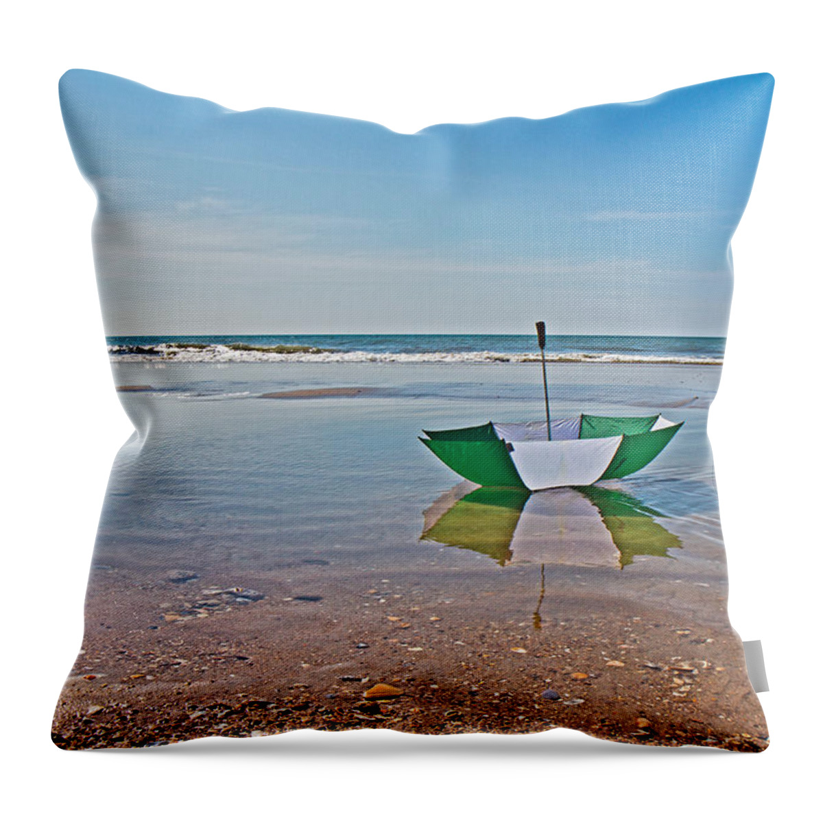 Umbrella Throw Pillow featuring the photograph Out for a Stroll by Betsy Knapp