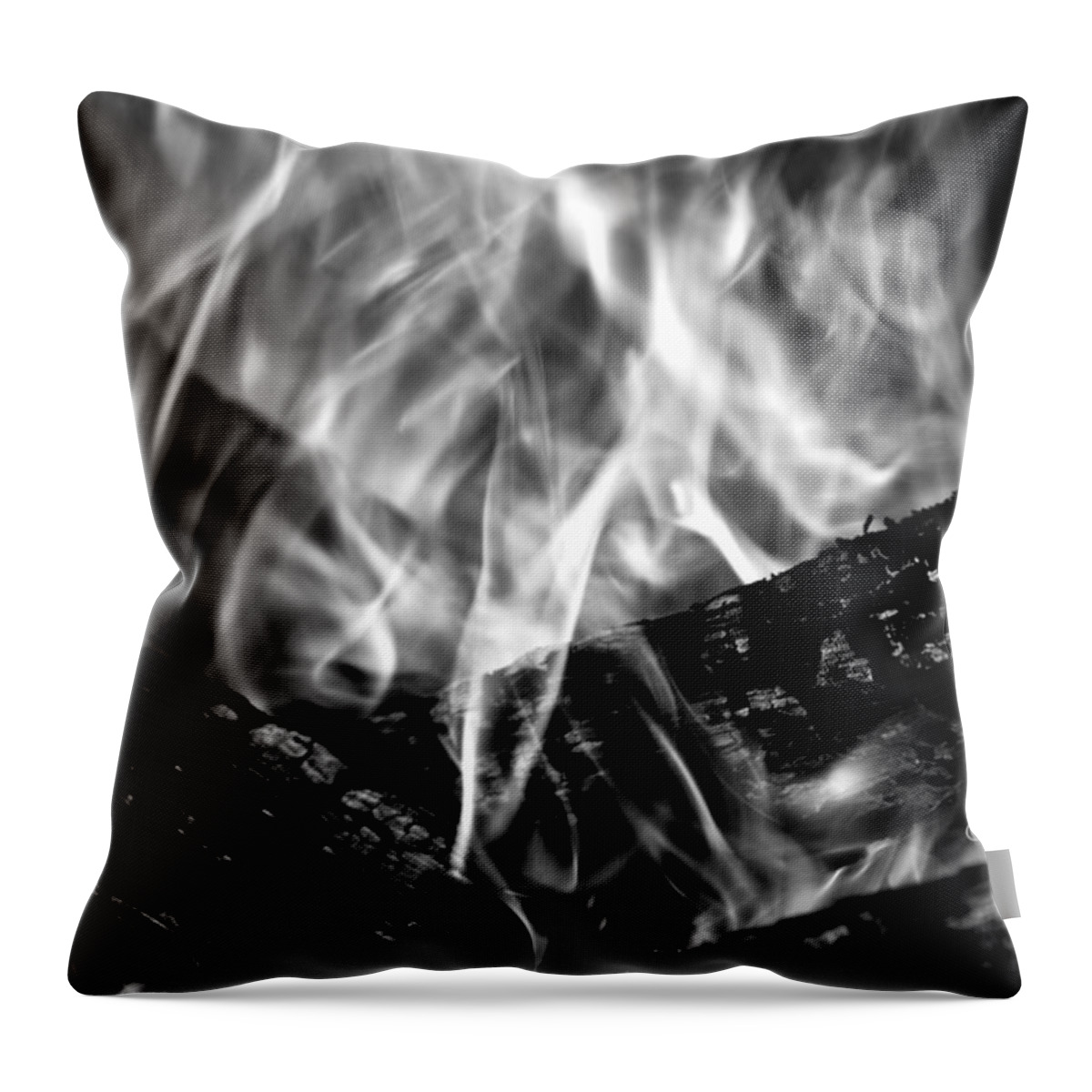 Fire Throw Pillow featuring the photograph Overwhelmed by Greg DeBeck