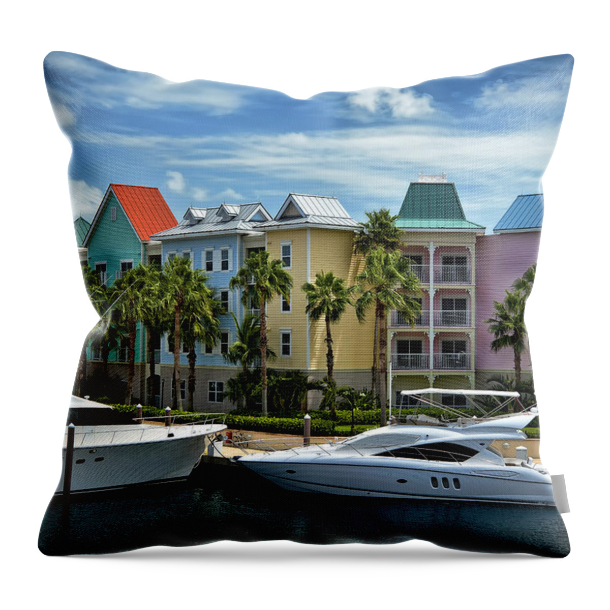 Bahamas Throw Pillow featuring the photograph Paradise Island Style by Steven Sparks