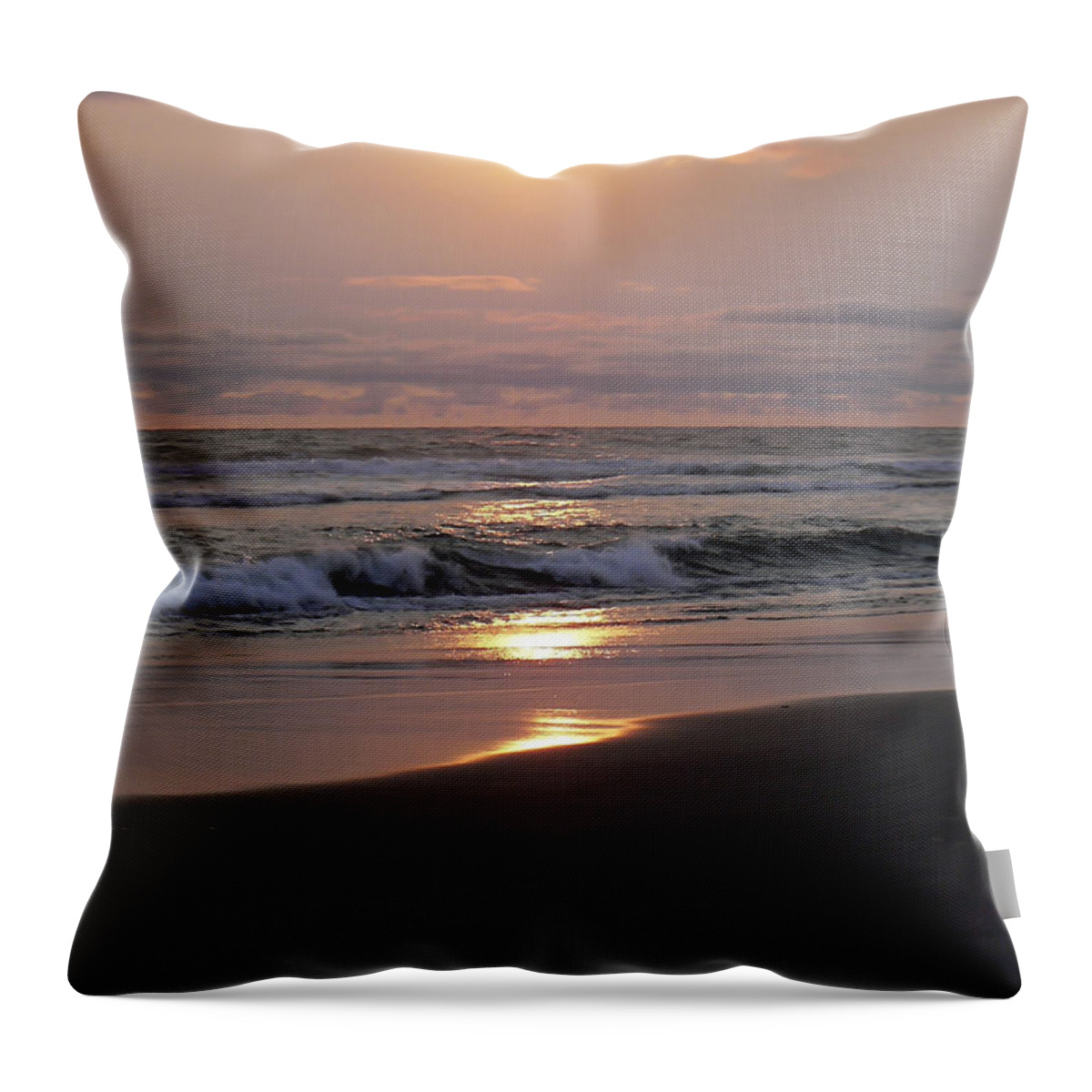 Sundown Throw Pillow featuring the photograph Pastel Pacific by Pamela Patch