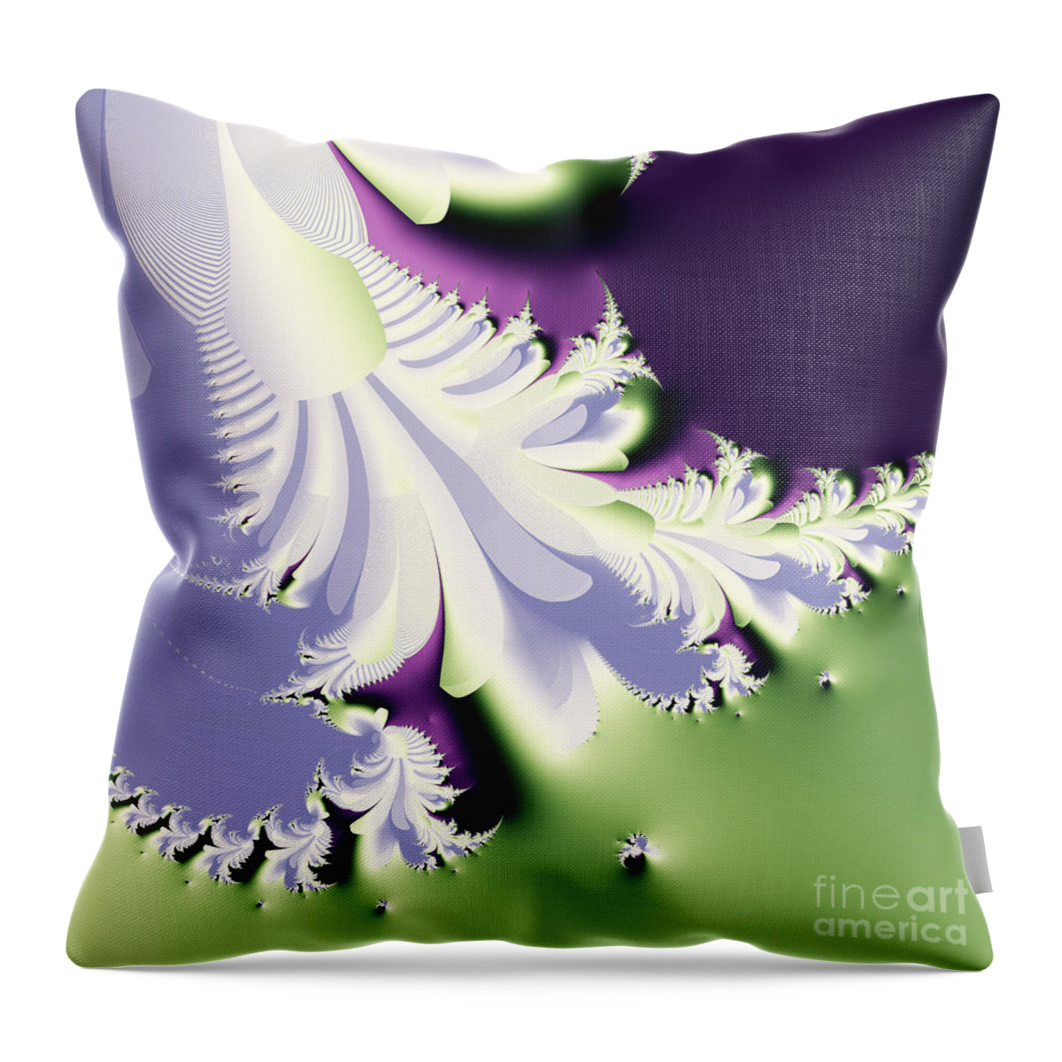 Fractal Throw Pillow featuring the digital art Phantom by Wingsdomain Art and Photography