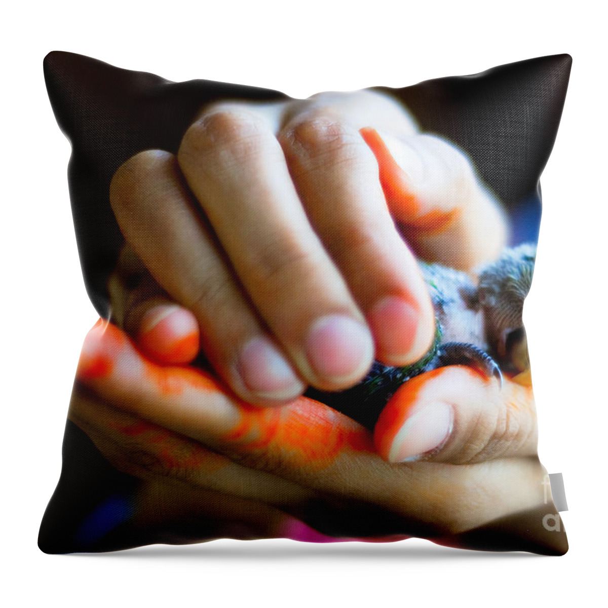 Small Throw Pillow featuring the photograph Precious Life by Syed Aqueel