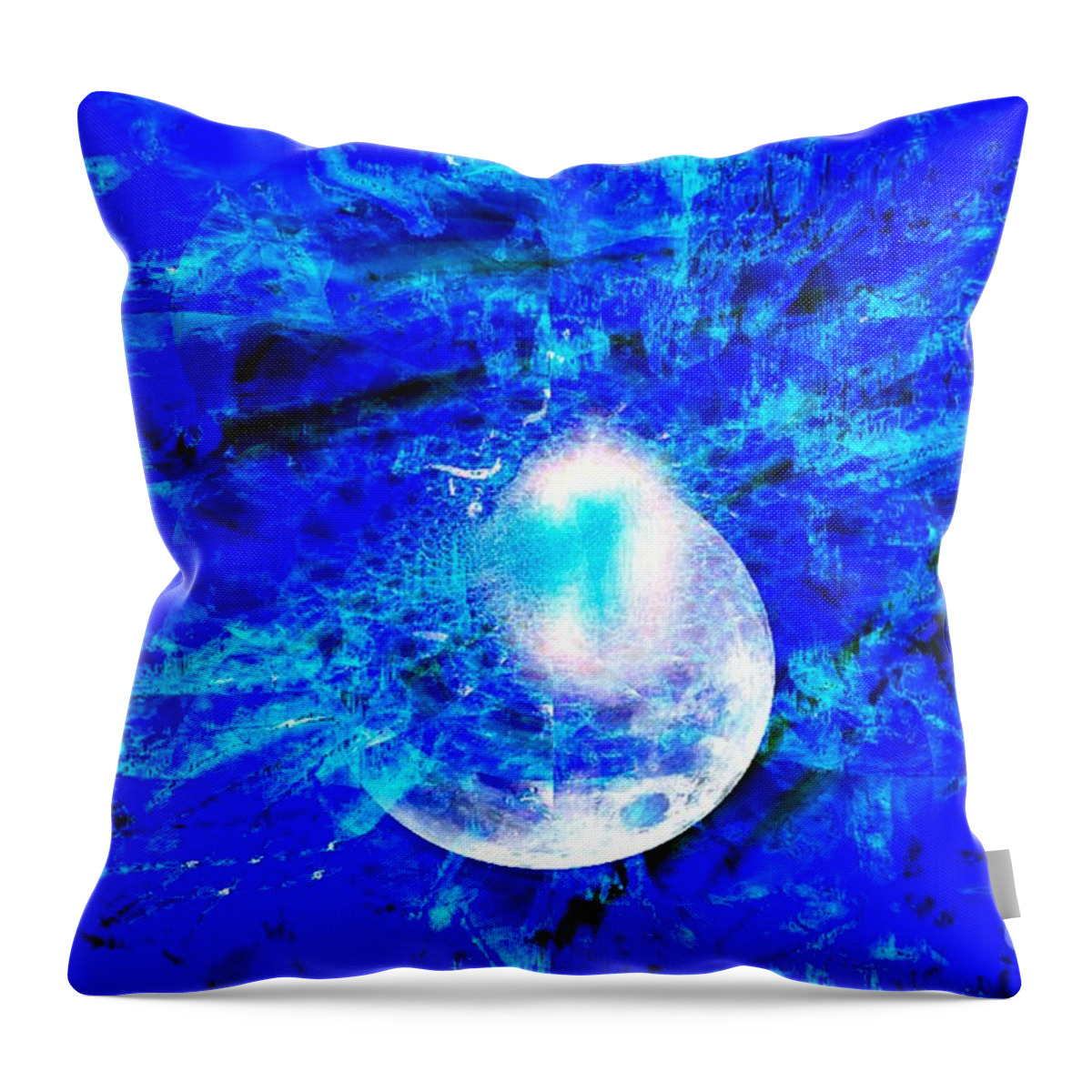 Fania Simon Throw Pillow featuring the digital art Prophecy - The Second Coming of the Lord by Fania Simon