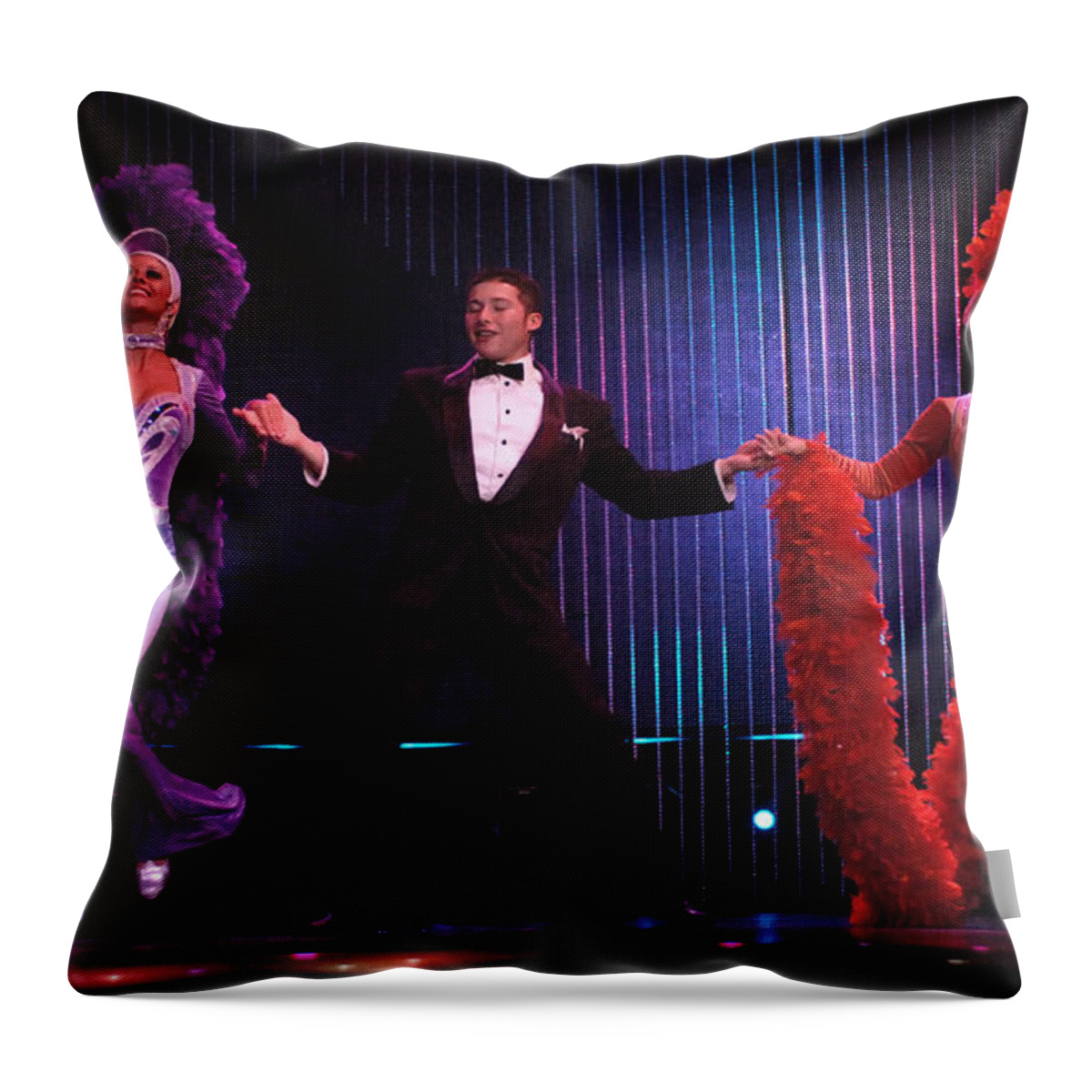  Dance Throw Pillow featuring the photograph Putting On The Glitz by Bob Christopher