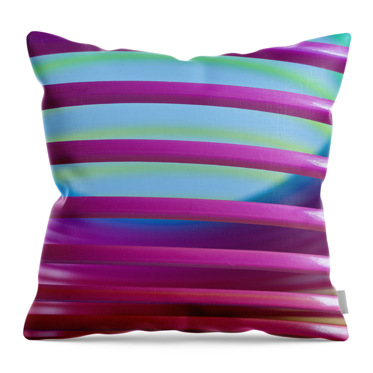 Rainbow Spring Throw Pillow featuring the photograph Rainbow 9 by Steve Purnell
