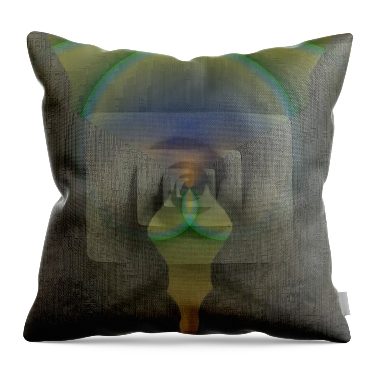 Reflection Throw Pillow featuring the digital art Reflections Of The Soul by Tim Allen