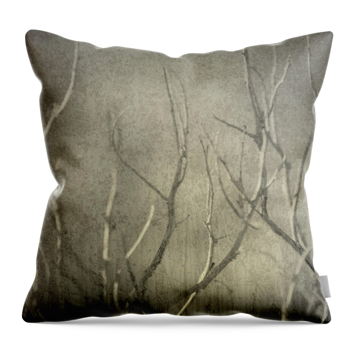 Branches Throw Pillow featuring the photograph Reticent by Mark Ross