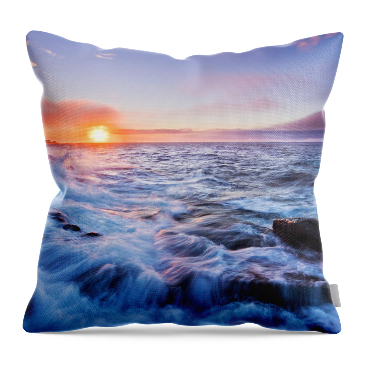 Atlantic Throw Pillow featuring the photograph Rising Tide by Mircea Costina Photography