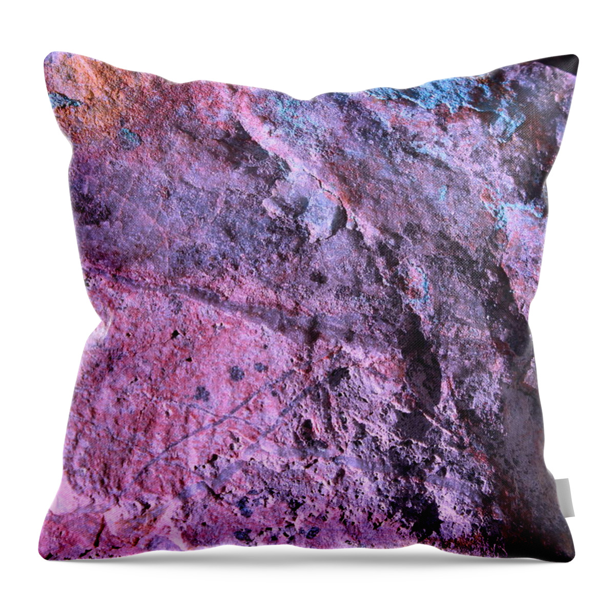 Rocks Throw Pillow featuring the photograph Rock Art 8 by M Diane Bonaparte