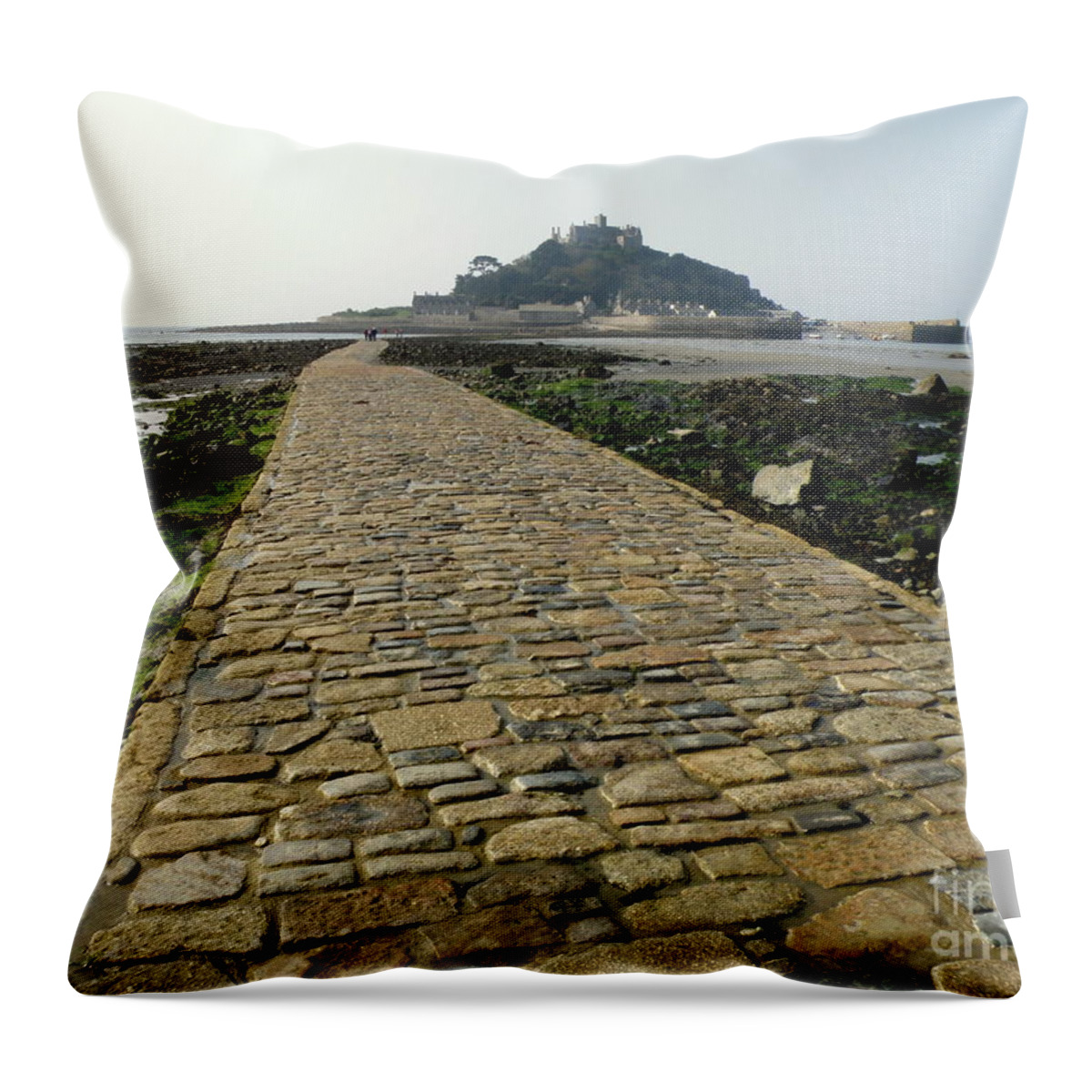 Landscape Throw Pillow featuring the photograph Saint Michael's Mount by Lainie Wrightson