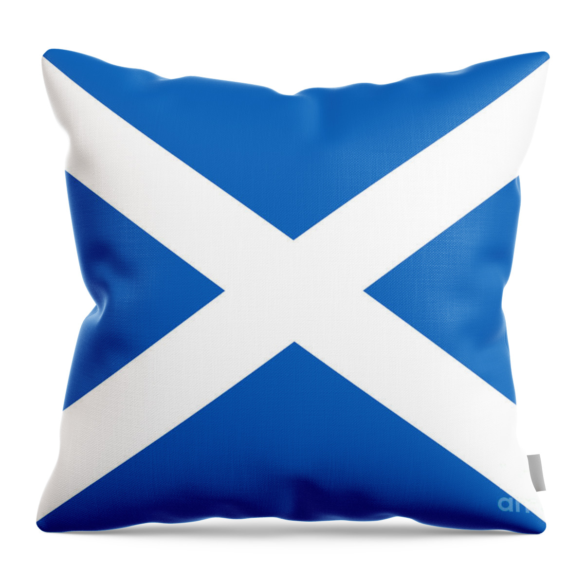Saltire Throw Pillow featuring the photograph Saltire by Steev Stamford