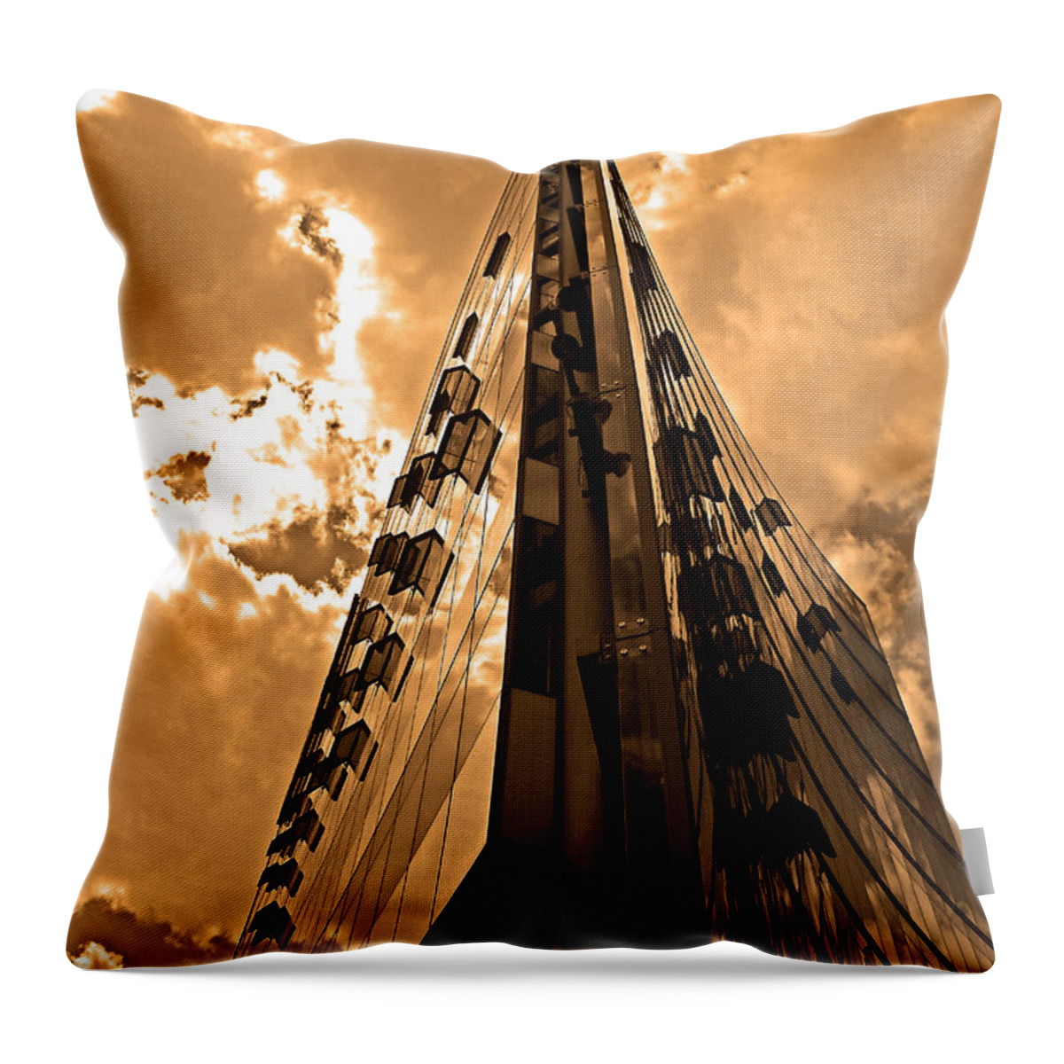 Europa Throw Pillow featuring the photograph Sanofi - Aventis Berlin #1 by Juergen Weiss