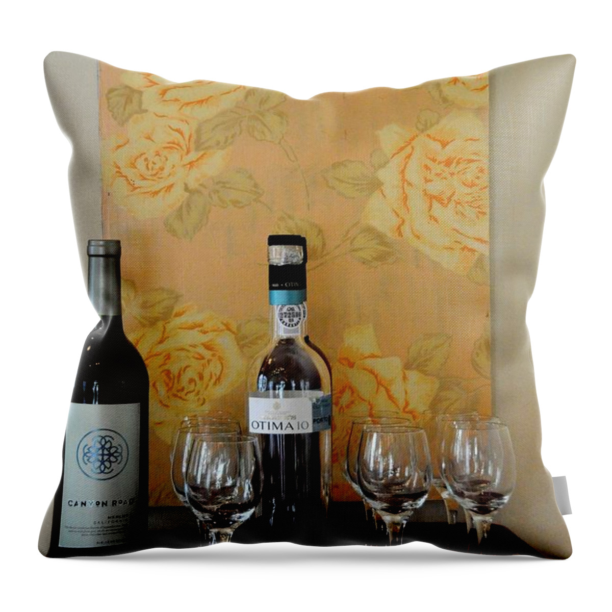 Key West Throw Pillow featuring the photograph Sara Beth's Wine Rack by John Black