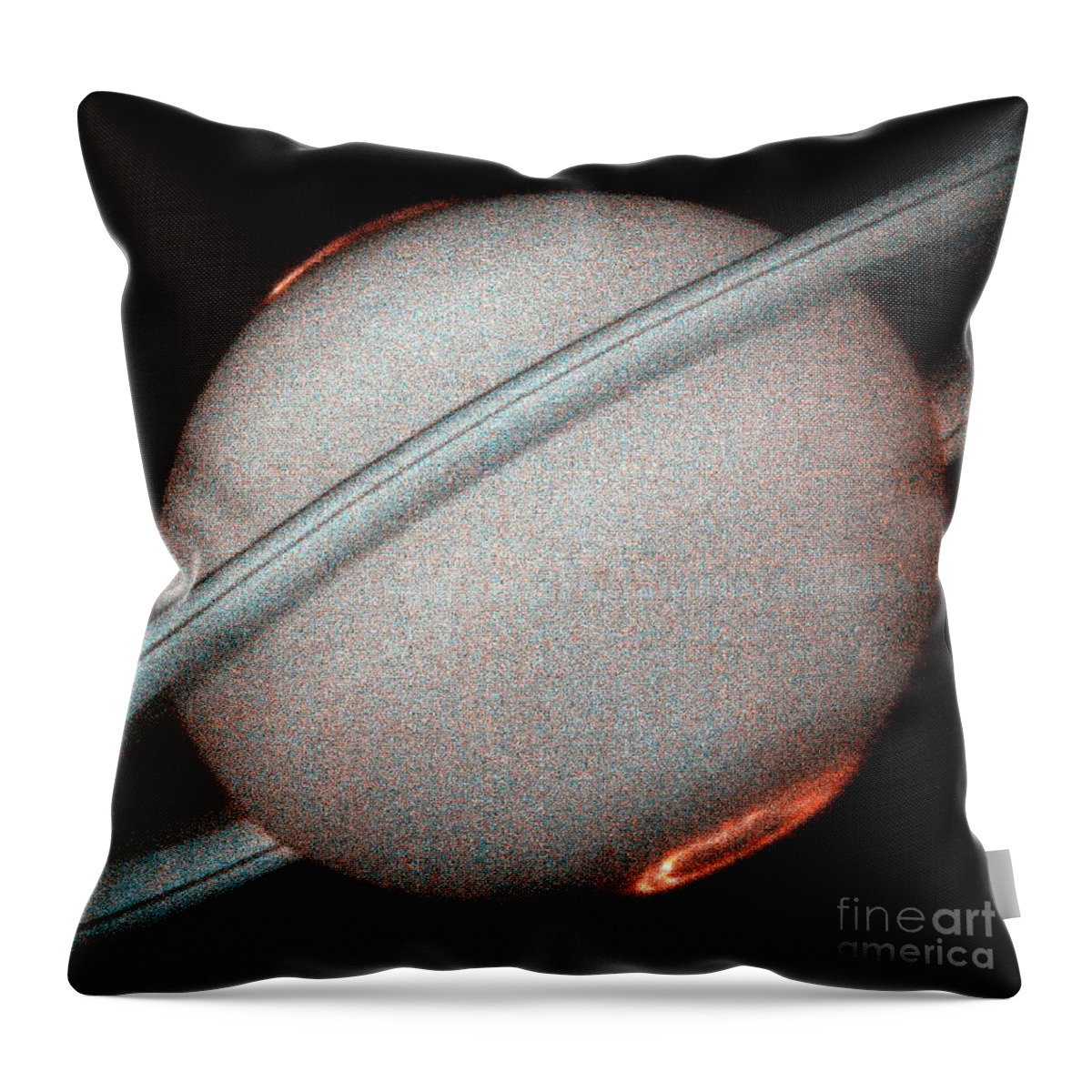 Saturn Throw Pillow featuring the photograph Saturns Auroras by Nasa