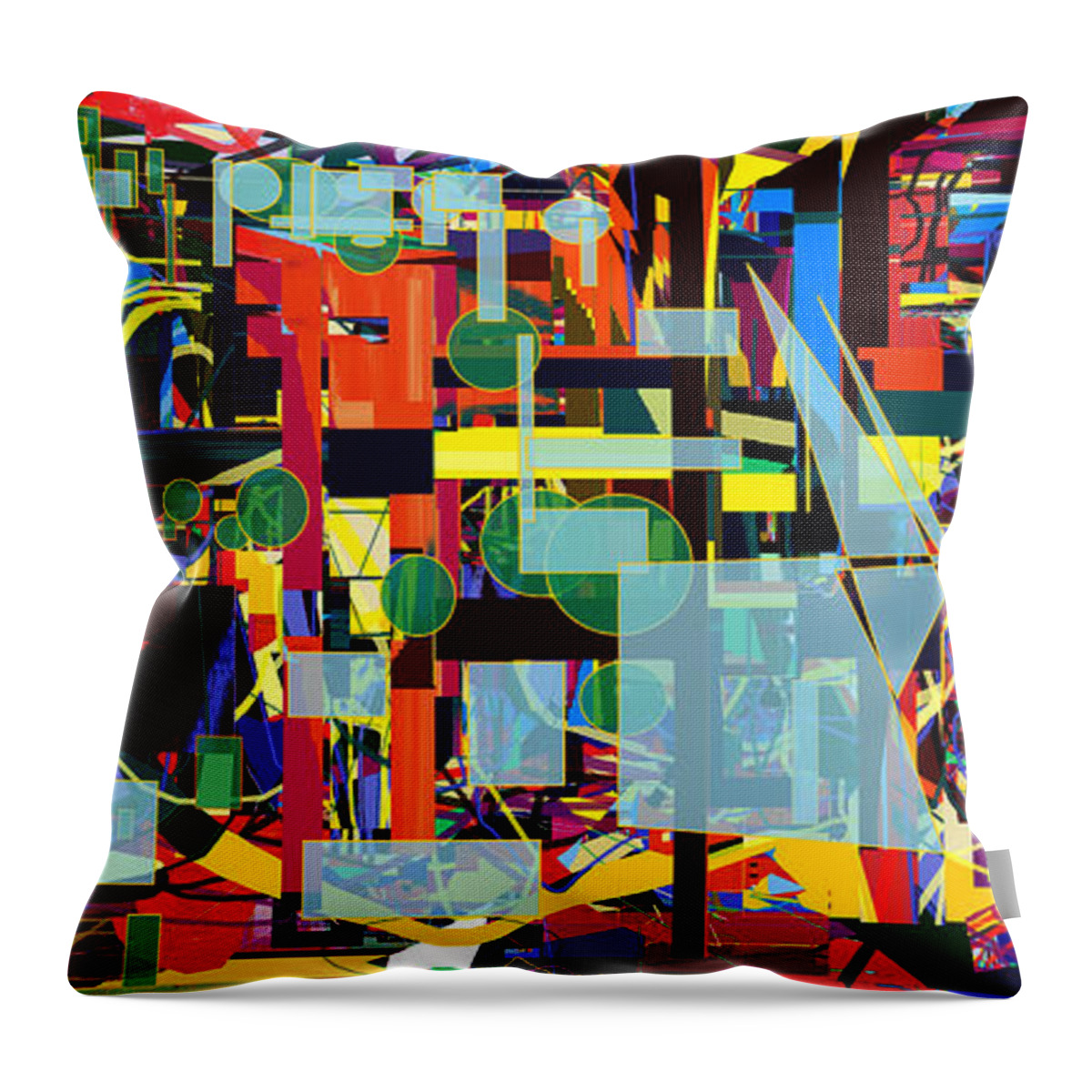 G-d Throw Pillow featuring the digital art Search to Express the Will of the Eternal Blessed One by David Baruch Wolk