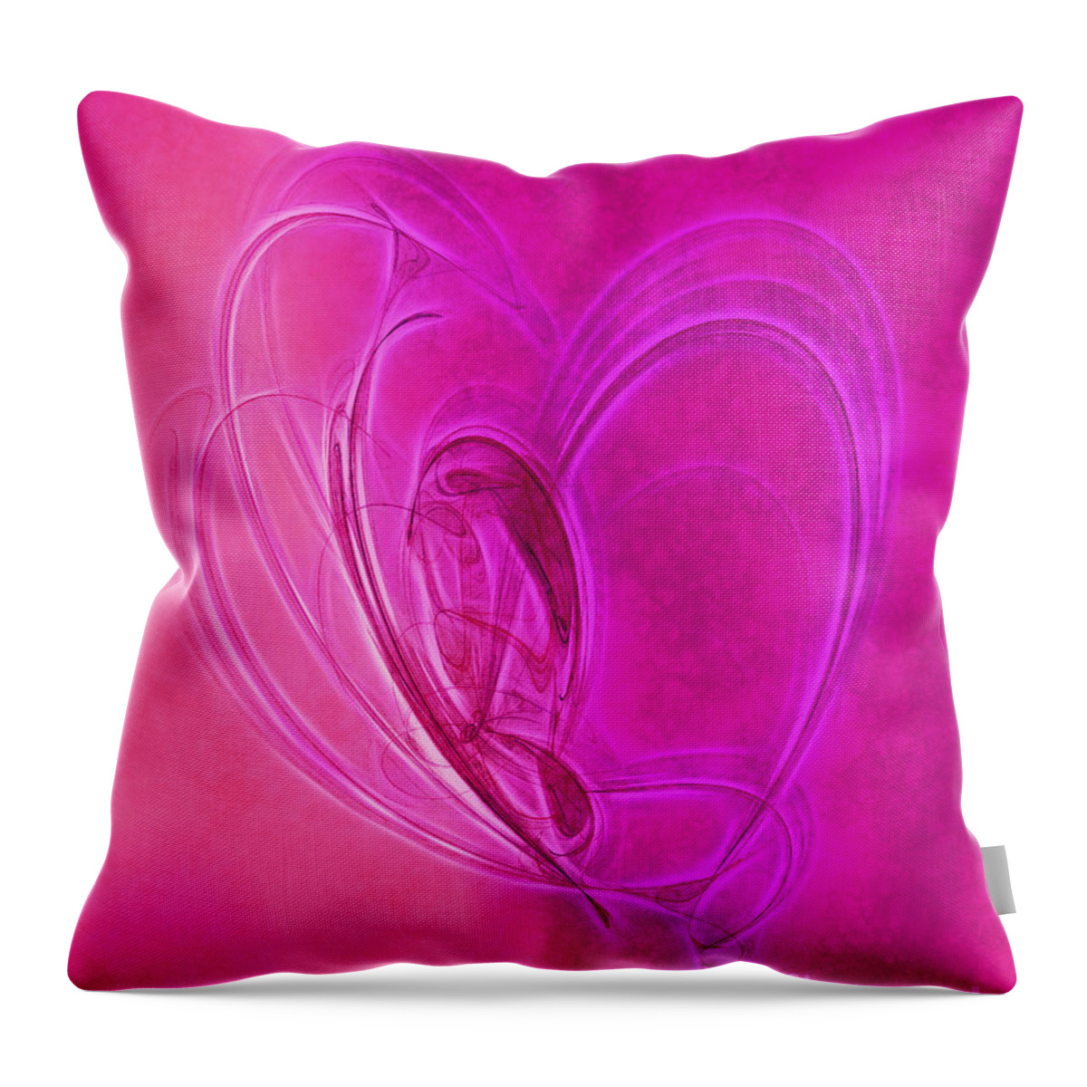 Fractal Throw Pillow featuring the photograph Secret Love by Judi Bagwell