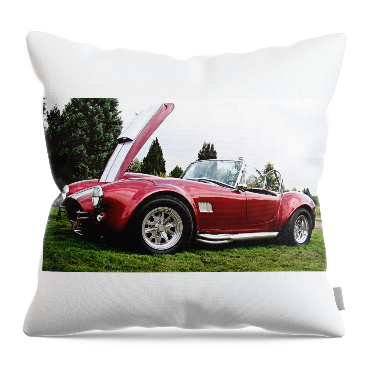 Shelby Cobra Throw Pillow featuring the photograph Shelby Cobra by Nick Kloepping