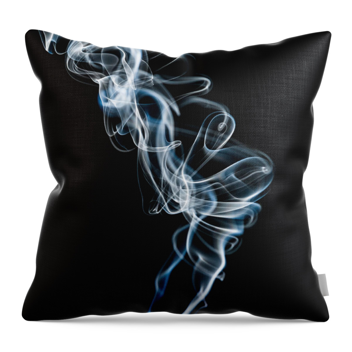 Smoke Throw Pillow featuring the photograph Smoke-5 by Larry Carr