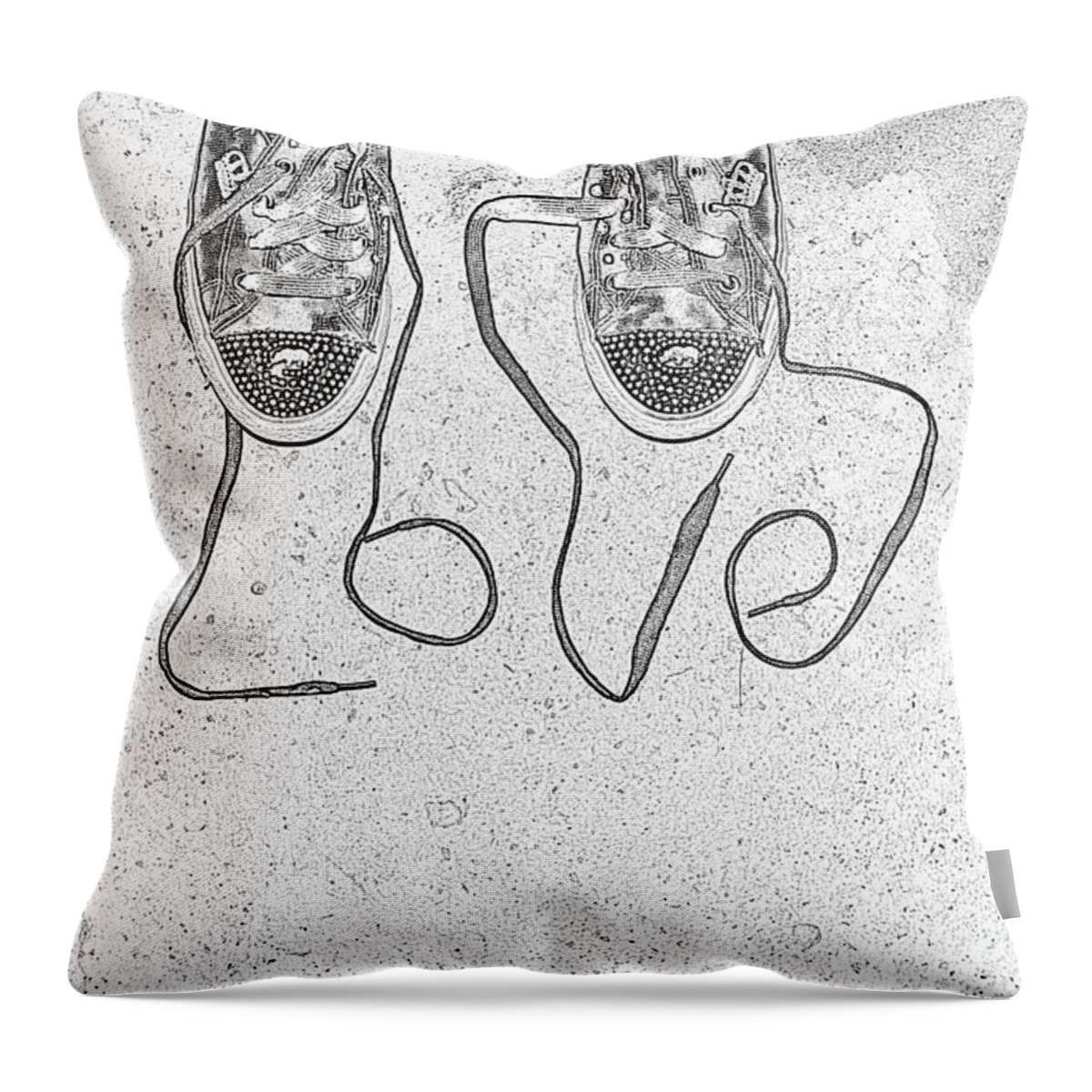 Sneaker Throw Pillow featuring the photograph Sneaker Love 2 by Paul Ward