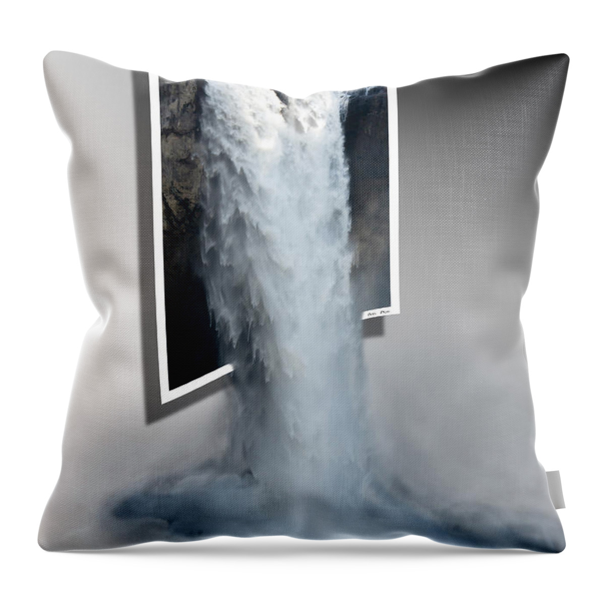 Falls Throw Pillow featuring the photograph Snoqualmie Falls by Betty Depee