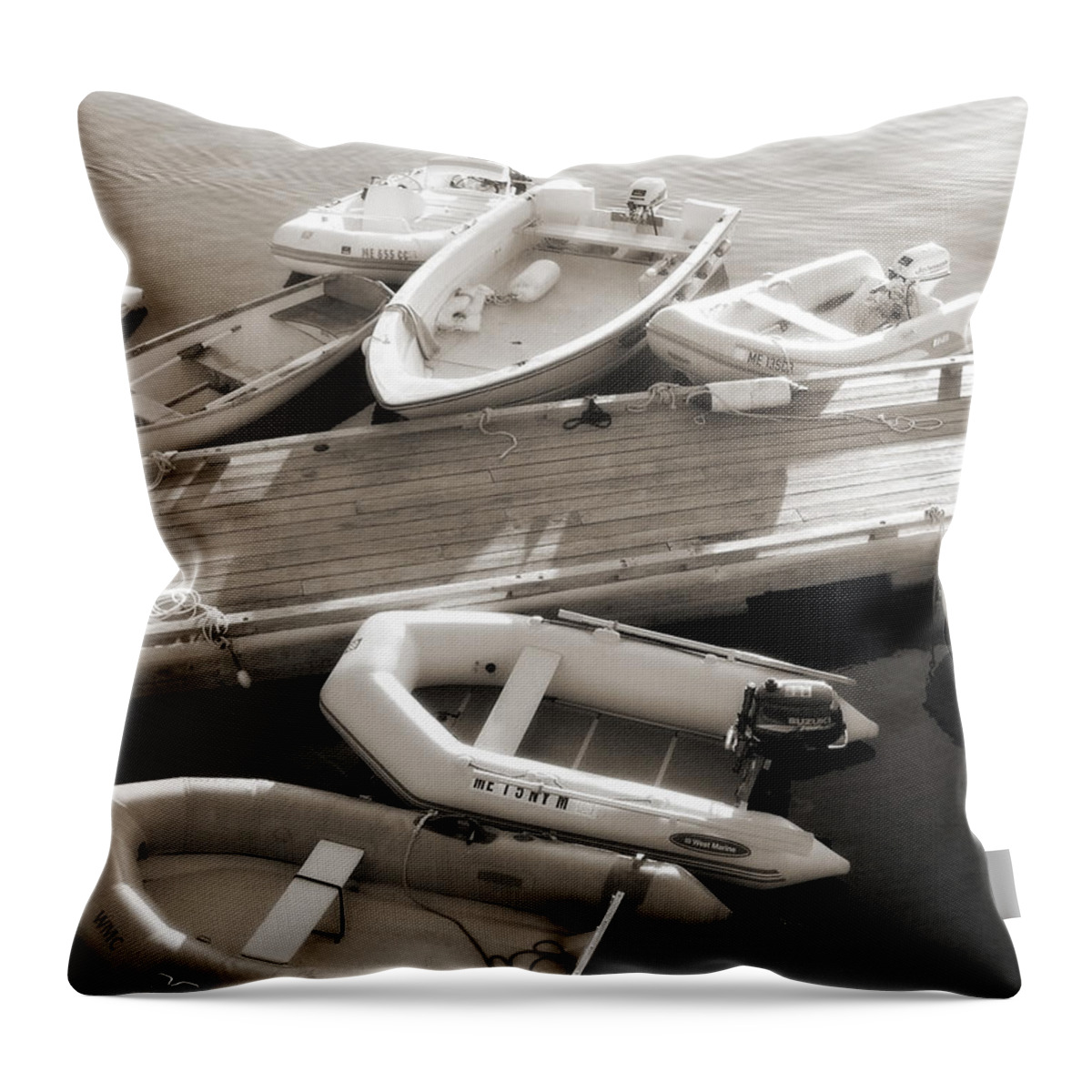 Maine Throw Pillow featuring the photograph Softly Floating by Scott Norris