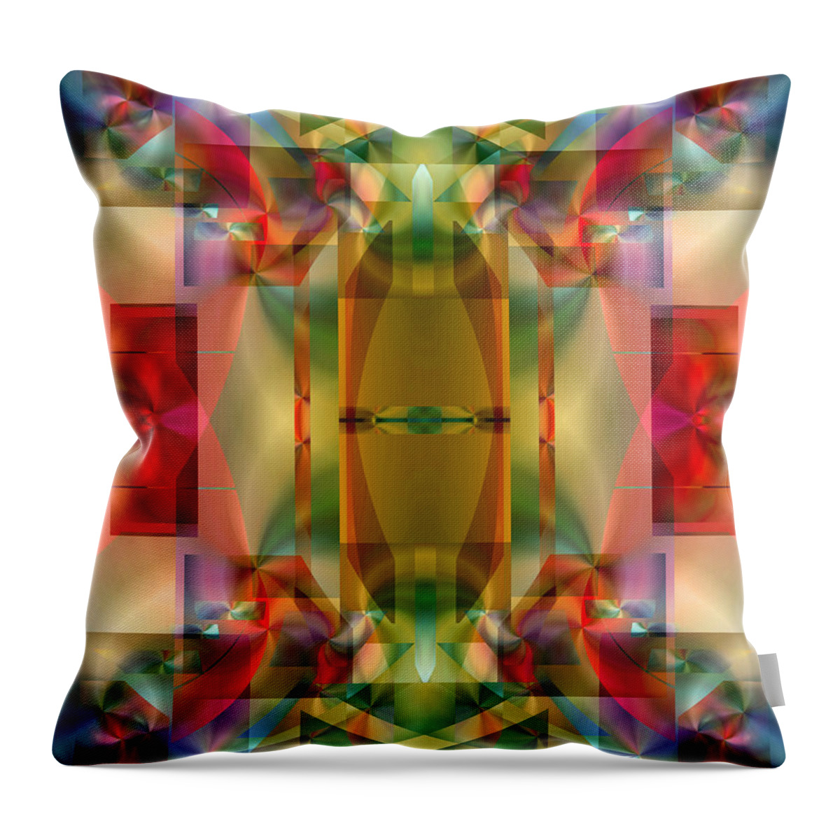 Spatial Throw Pillow featuring the digital art Soul Sanctuary 2 by Lynda Lehmann