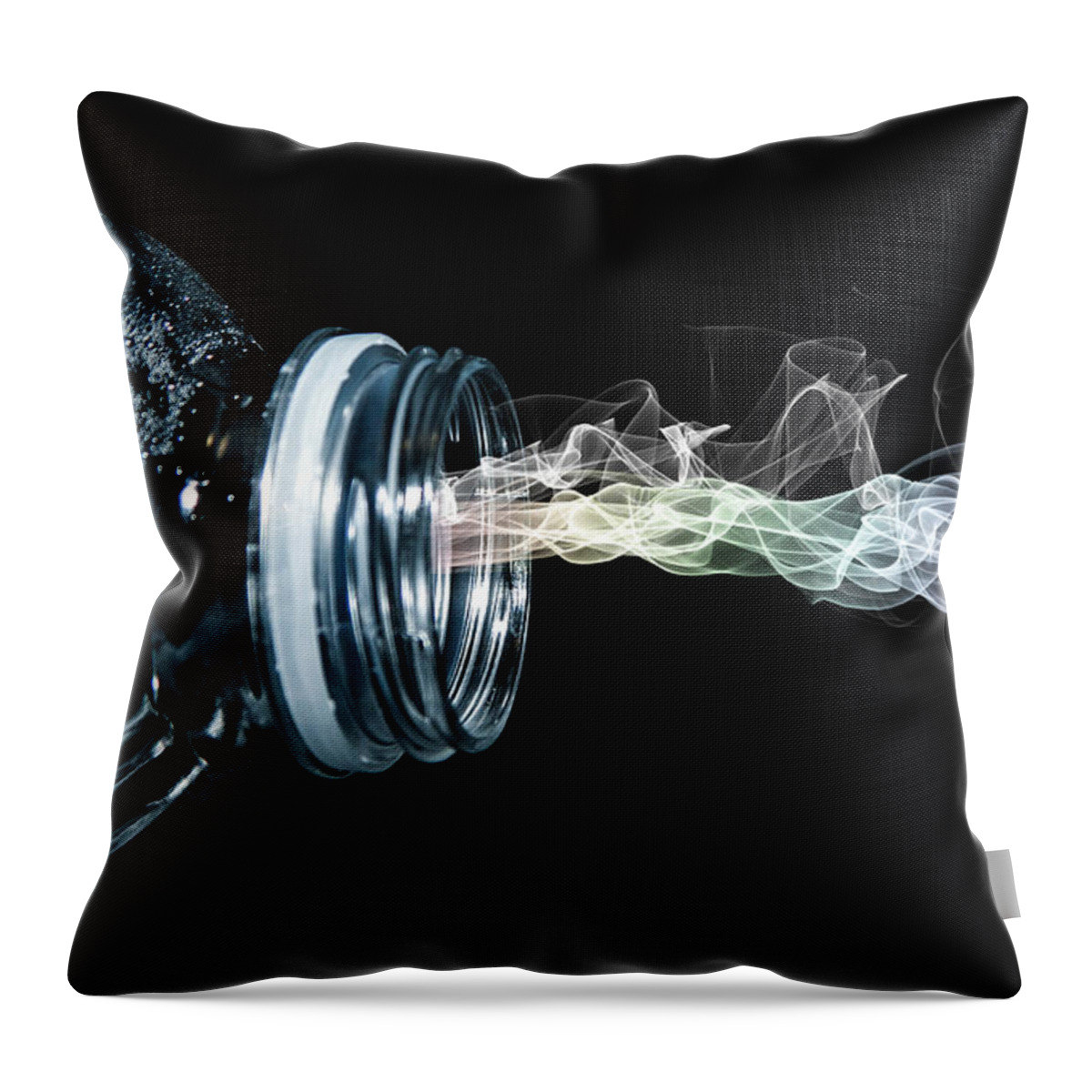 Abstract Throw Pillow featuring the photograph Spirit of Thirst by Ester McGuire