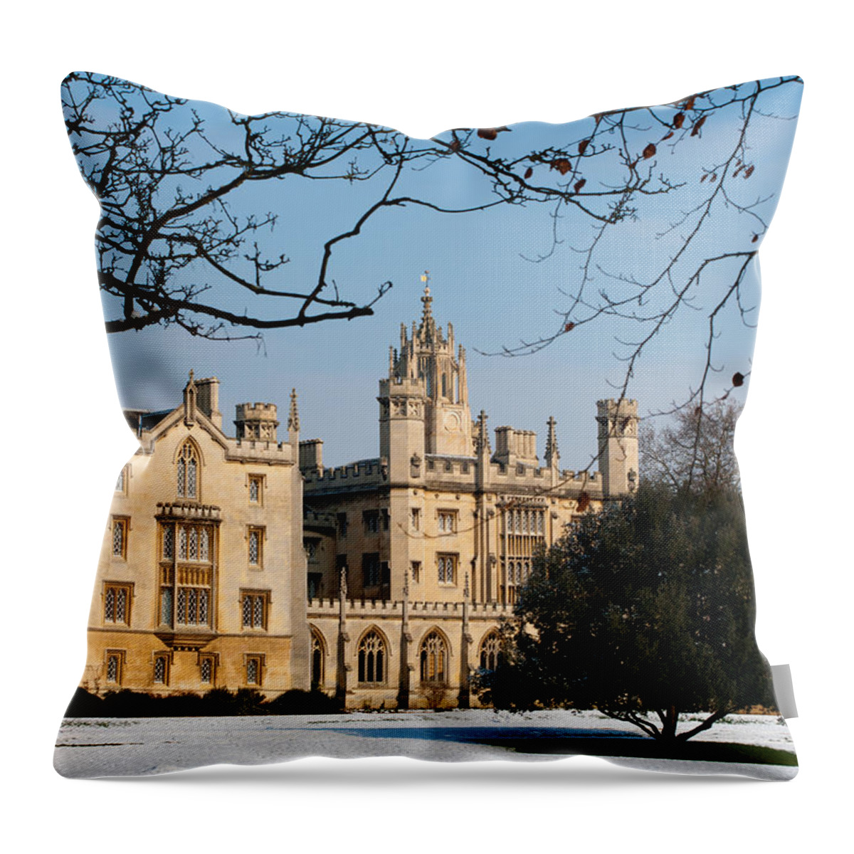 Anglia Throw Pillow featuring the photograph St Johns by Andrew Michael