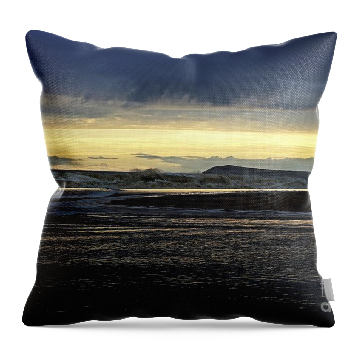Powlet River Throw Pillow featuring the photograph Stormy morning 2 by Blair Stuart