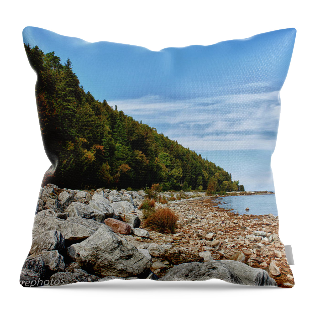 Mackinac Island Throw Pillow featuring the photograph Summer Memories by Rachel Cohen