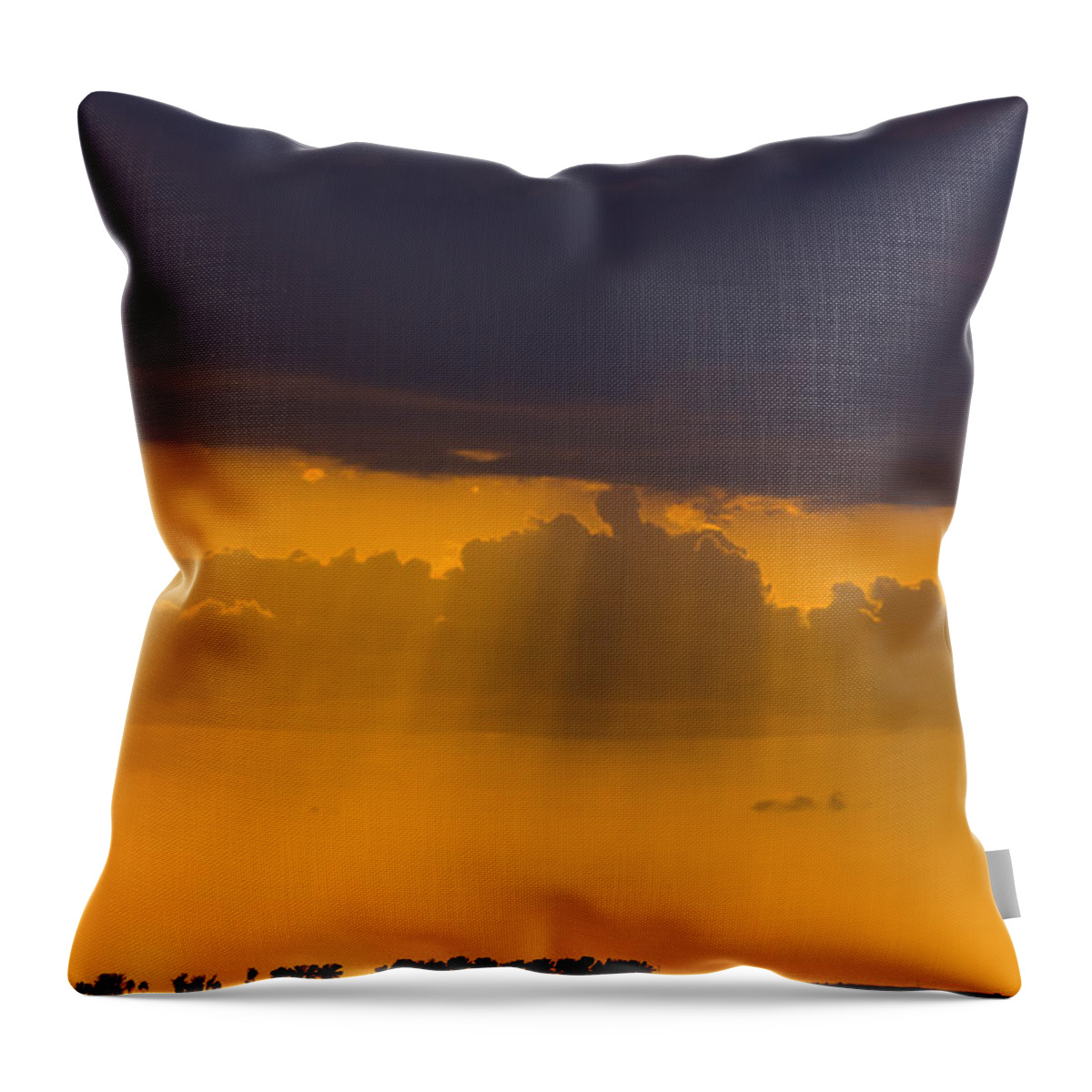 Beach Throw Pillow featuring the photograph Sundown Over Sanibel by Ed Gleichman