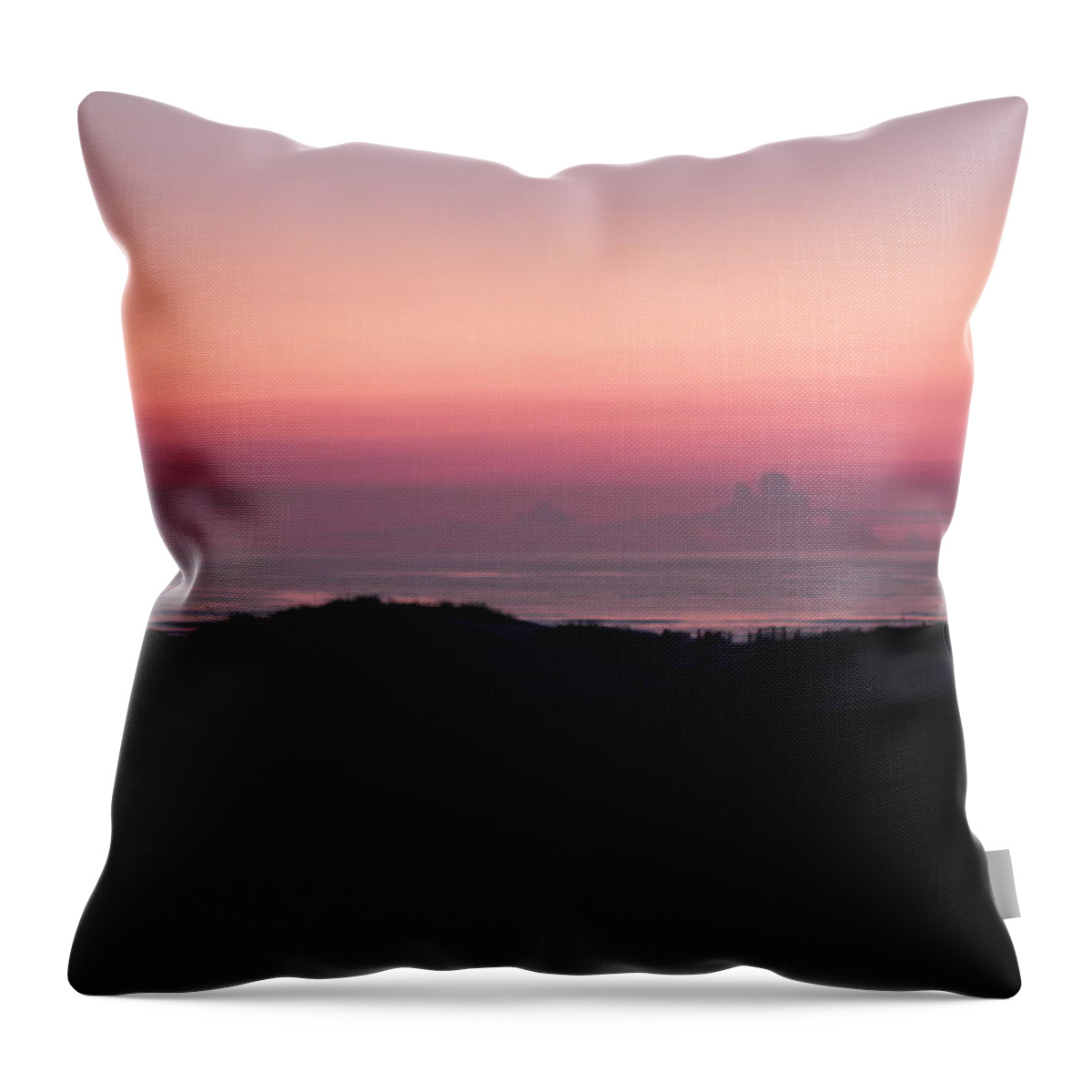 Pink Throw Pillow featuring the photograph Sunrise In Splashes Of Pink by Kim Galluzzo