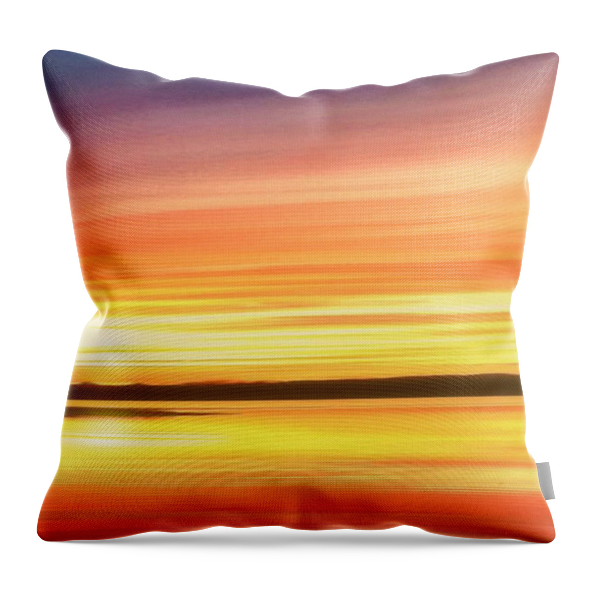 Sunset Throw Pillow featuring the photograph Sunset Stratas by Rod Seel