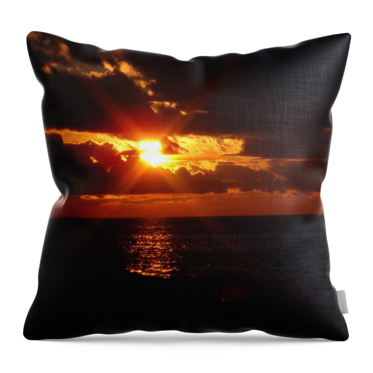 Lake Superior Throw Pillow featuring the photograph Superior Sunset by Bonfire Photography