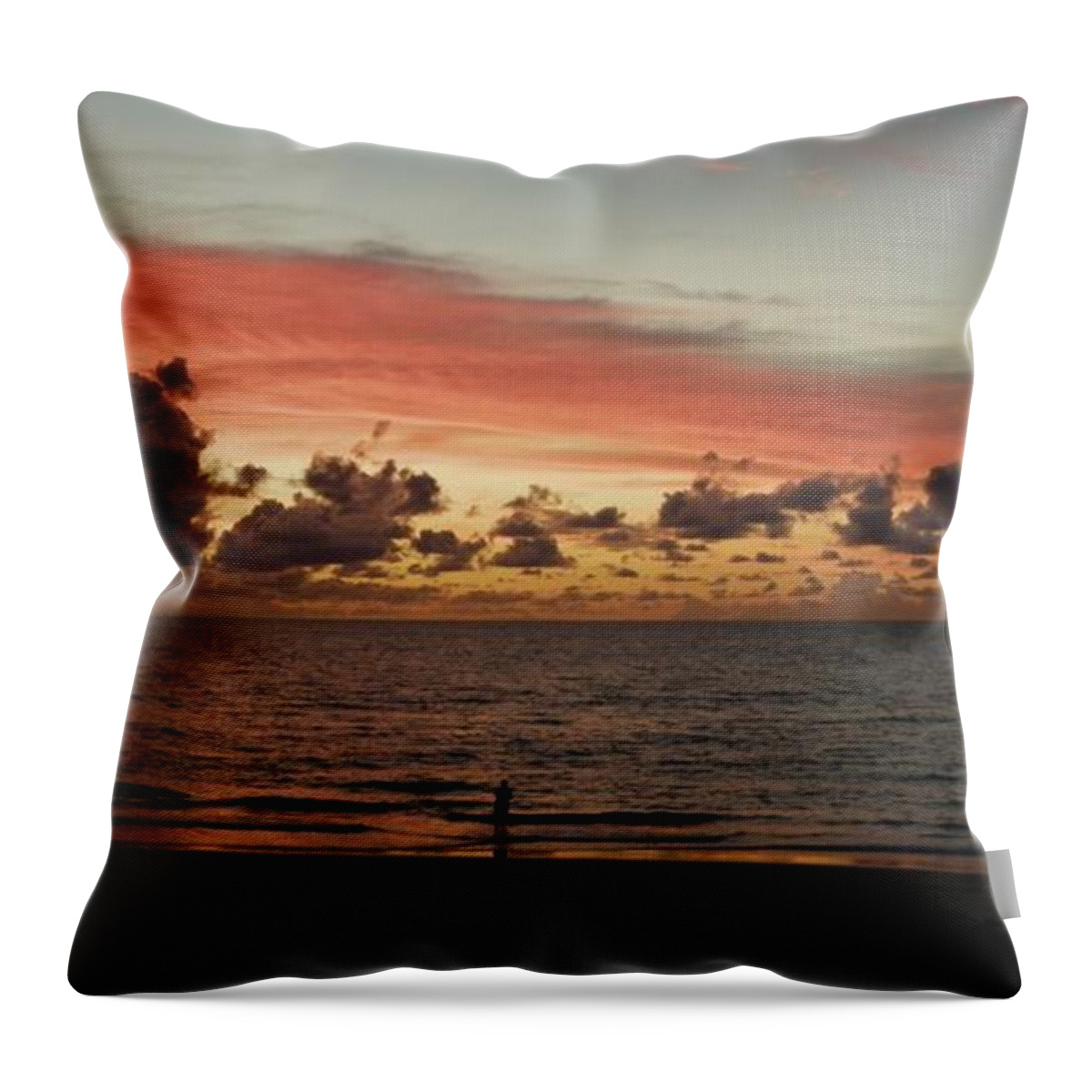 Nature Throw Pillow featuring the photograph Surreal Horizon by Peggy King