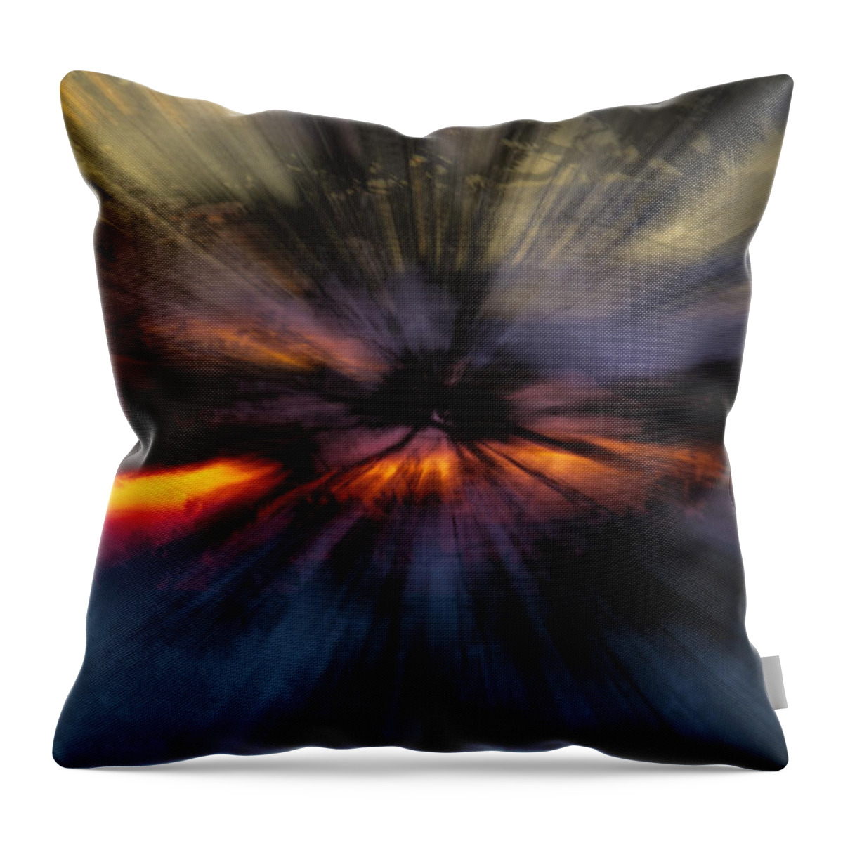 Photography Throw Pillow featuring the photograph Suset Hallucination by Frederic A Reinecke