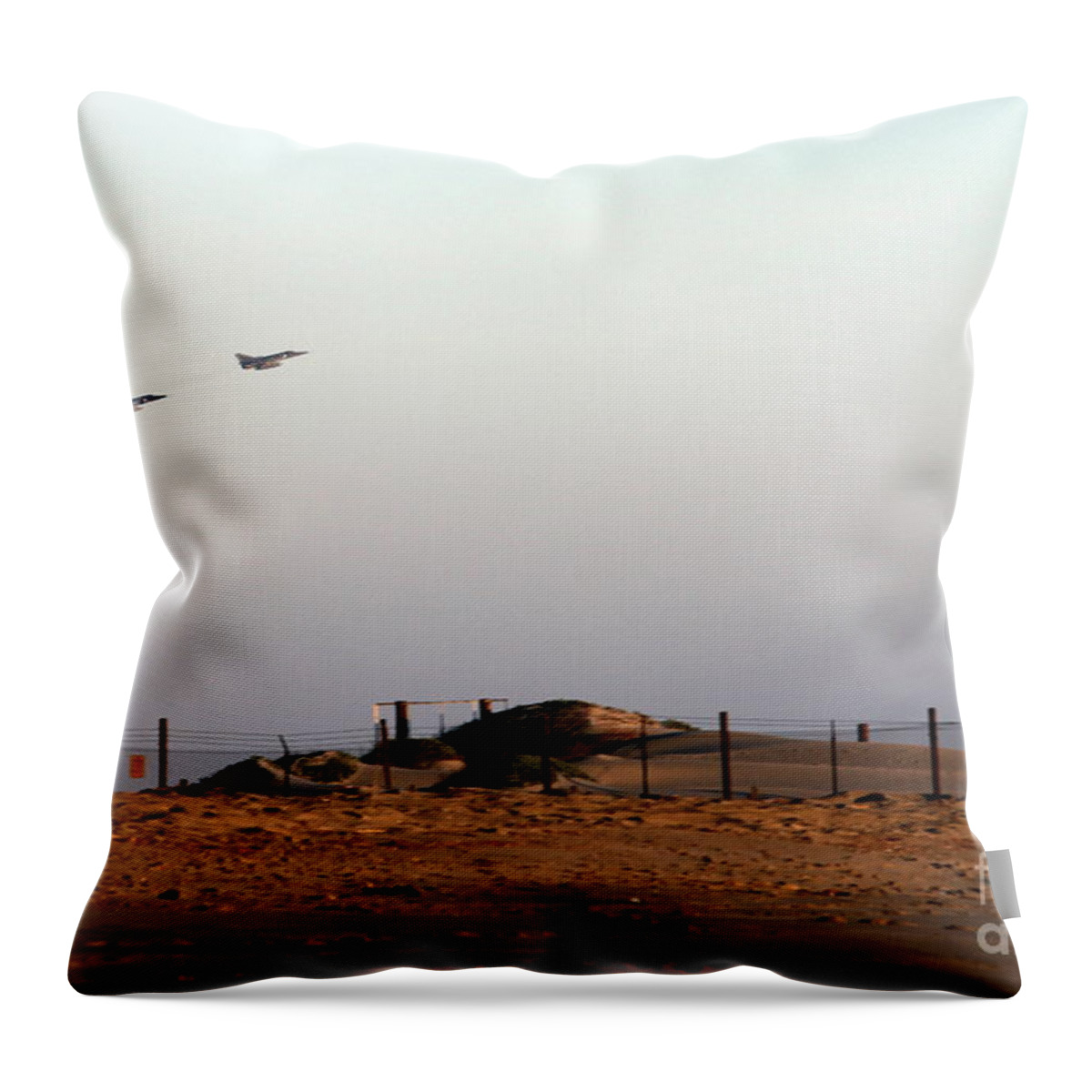 Usa Throw Pillow featuring the photograph Takeoff by Henrik Lehnerer