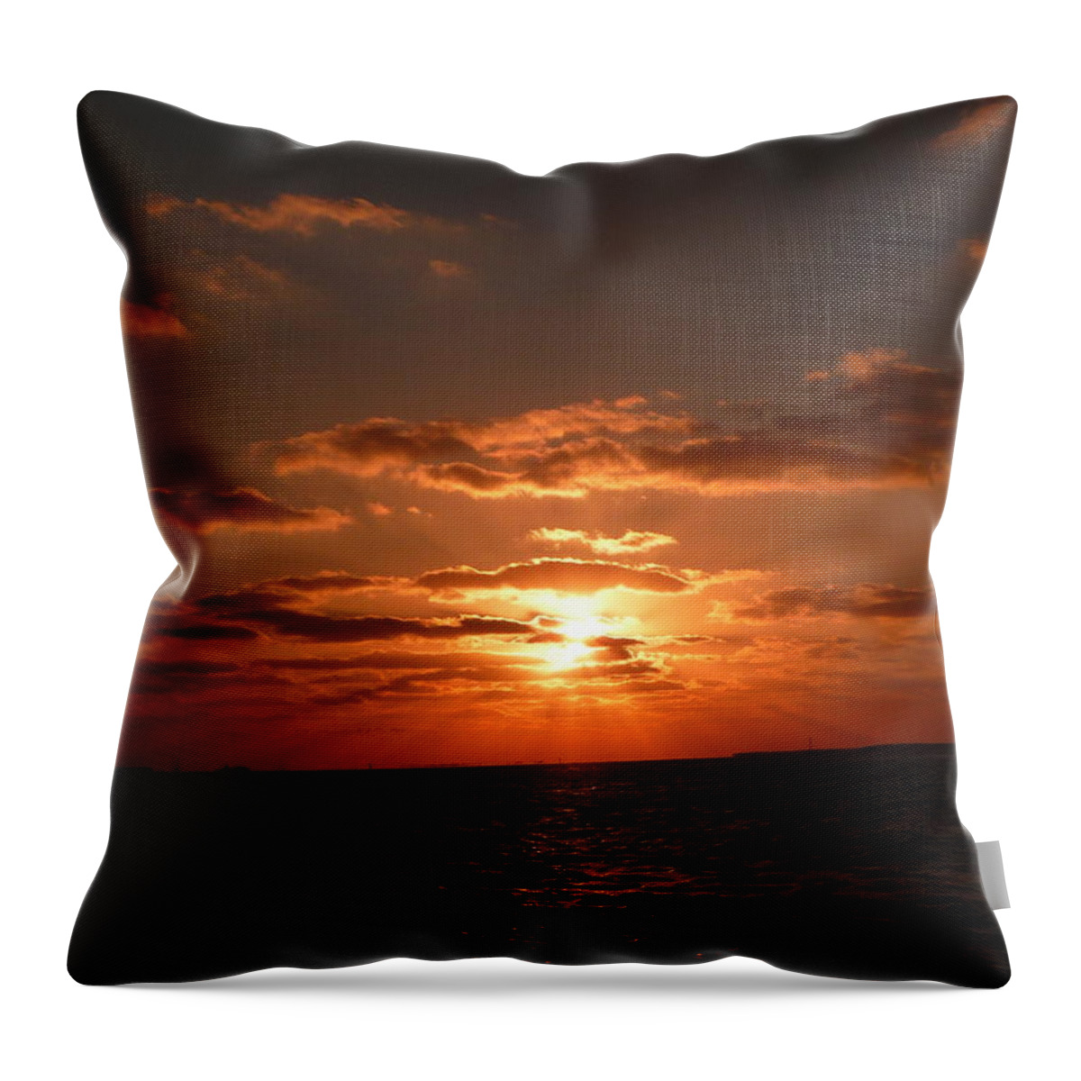 Sunset Throw Pillow featuring the photograph Thank You Lord by Jo Sheehan