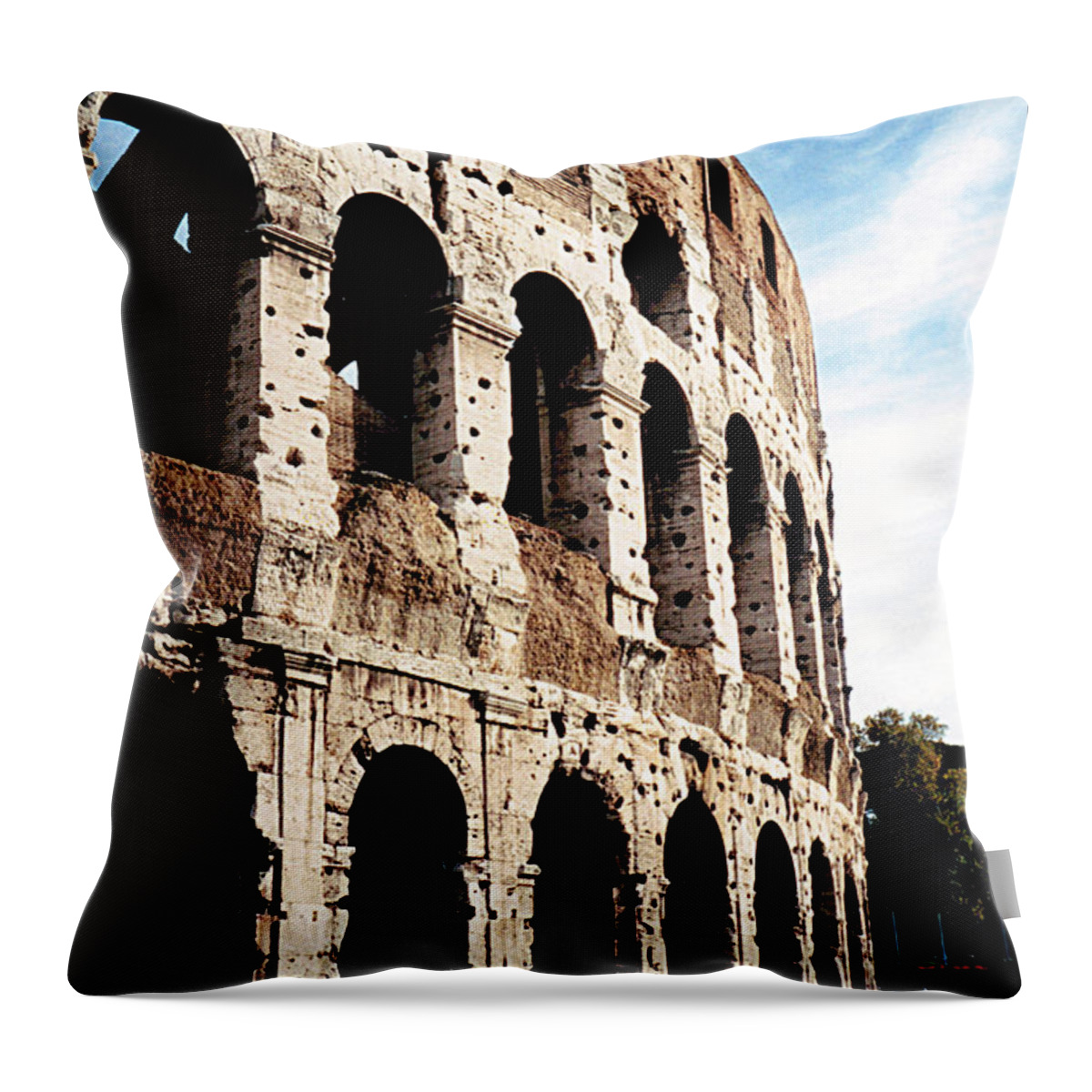 Colosseum Throw Pillow featuring the photograph The Colosseum by Donna Proctor