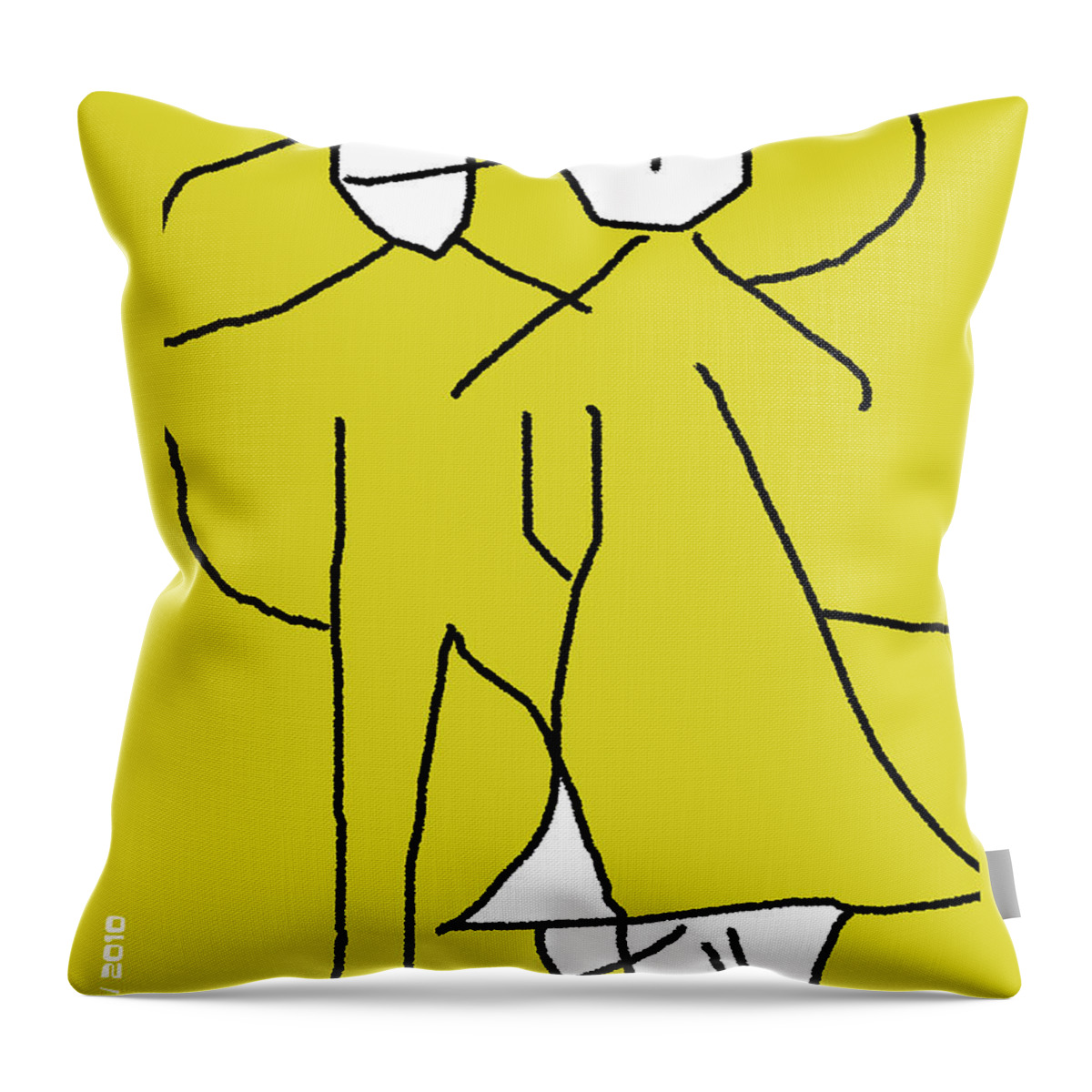 Digital Drawing Throw Pillow featuring the photograph The Dancers by Doug Duffey