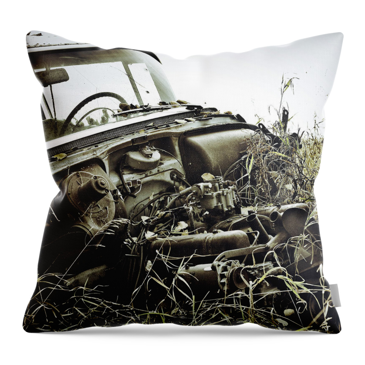 Street Photographer Throw Pillow featuring the photograph The Dirts Hold by J C