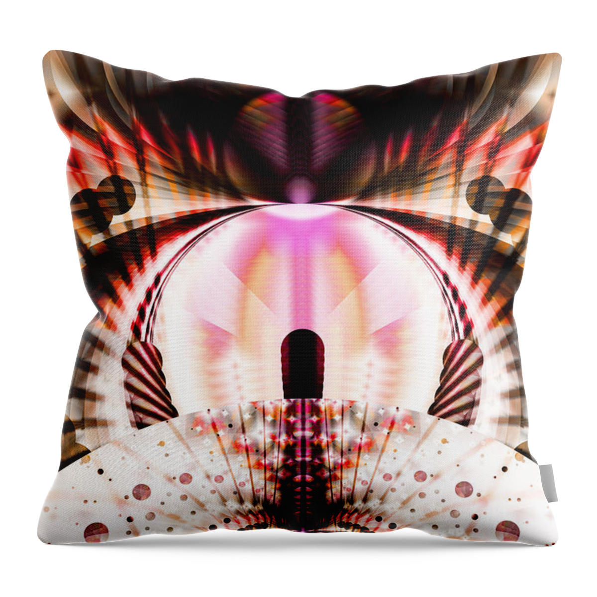 Machine Throw Pillow featuring the digital art The Machine by Frederic Durville