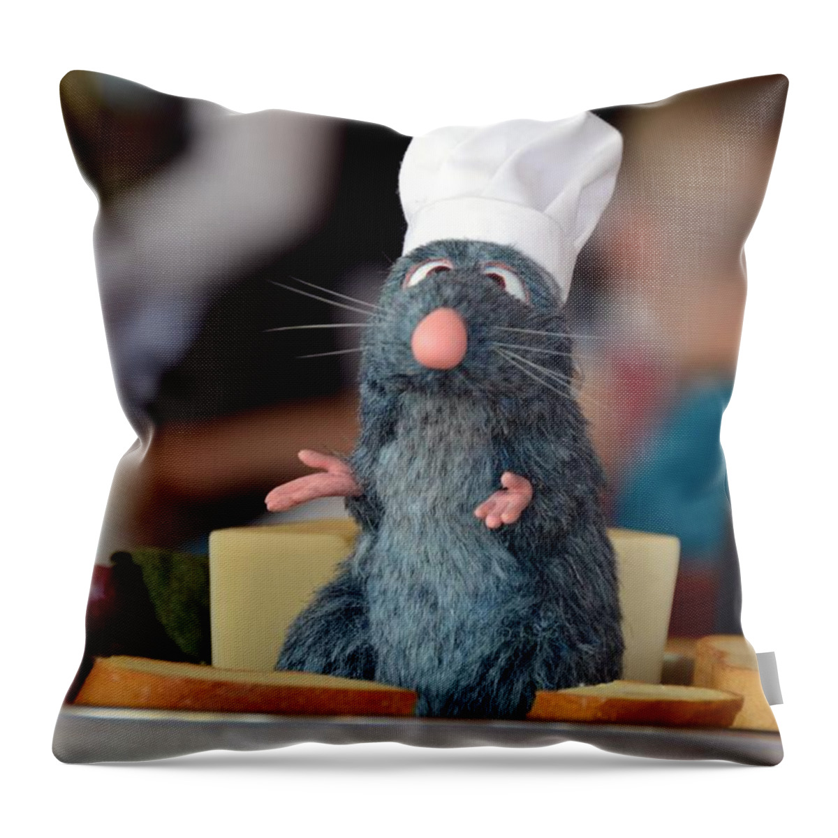 Photo Throw Pillow featuring the photograph The Only Rat I Like by Bonnie Myszka