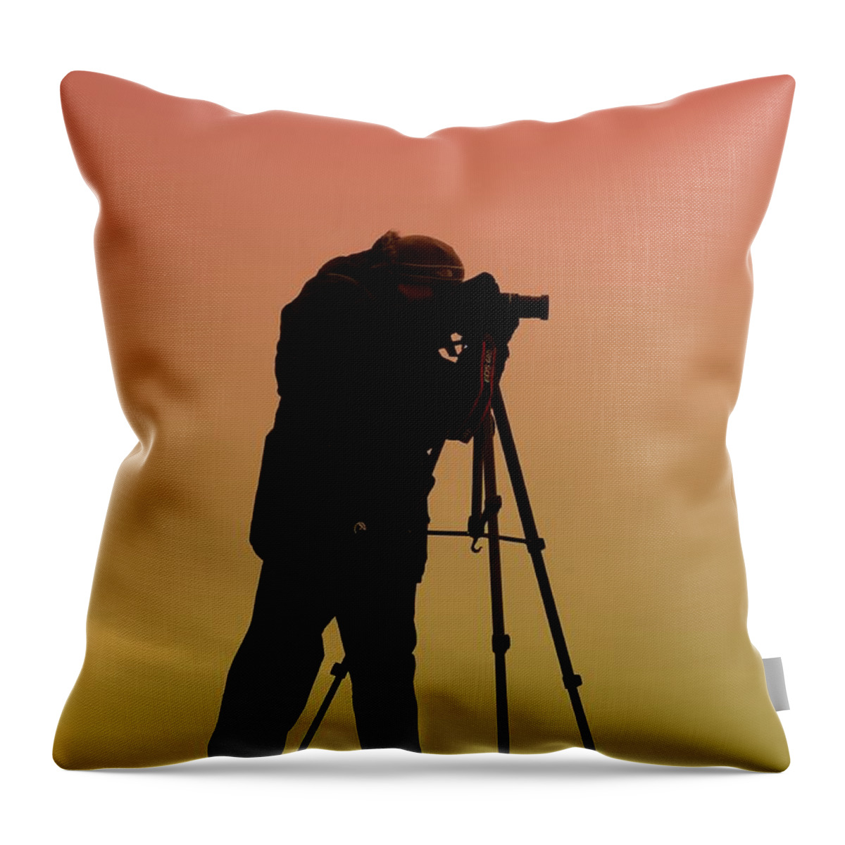 Photographer Throw Pillow featuring the photograph The Photographer by Paul Ward