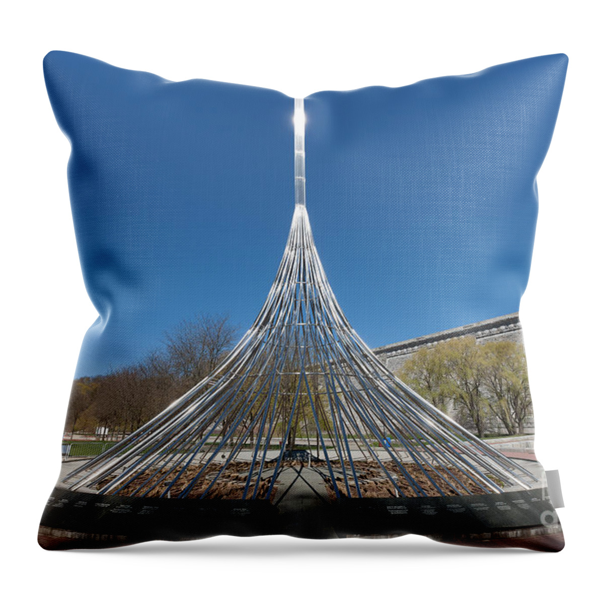 Clarence Holmes Throw Pillow featuring the photograph The Rising I by Clarence Holmes