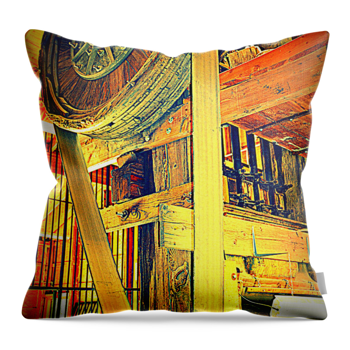 Old Mine Throw Pillow featuring the photograph The Wizard by Diane montana Jansson