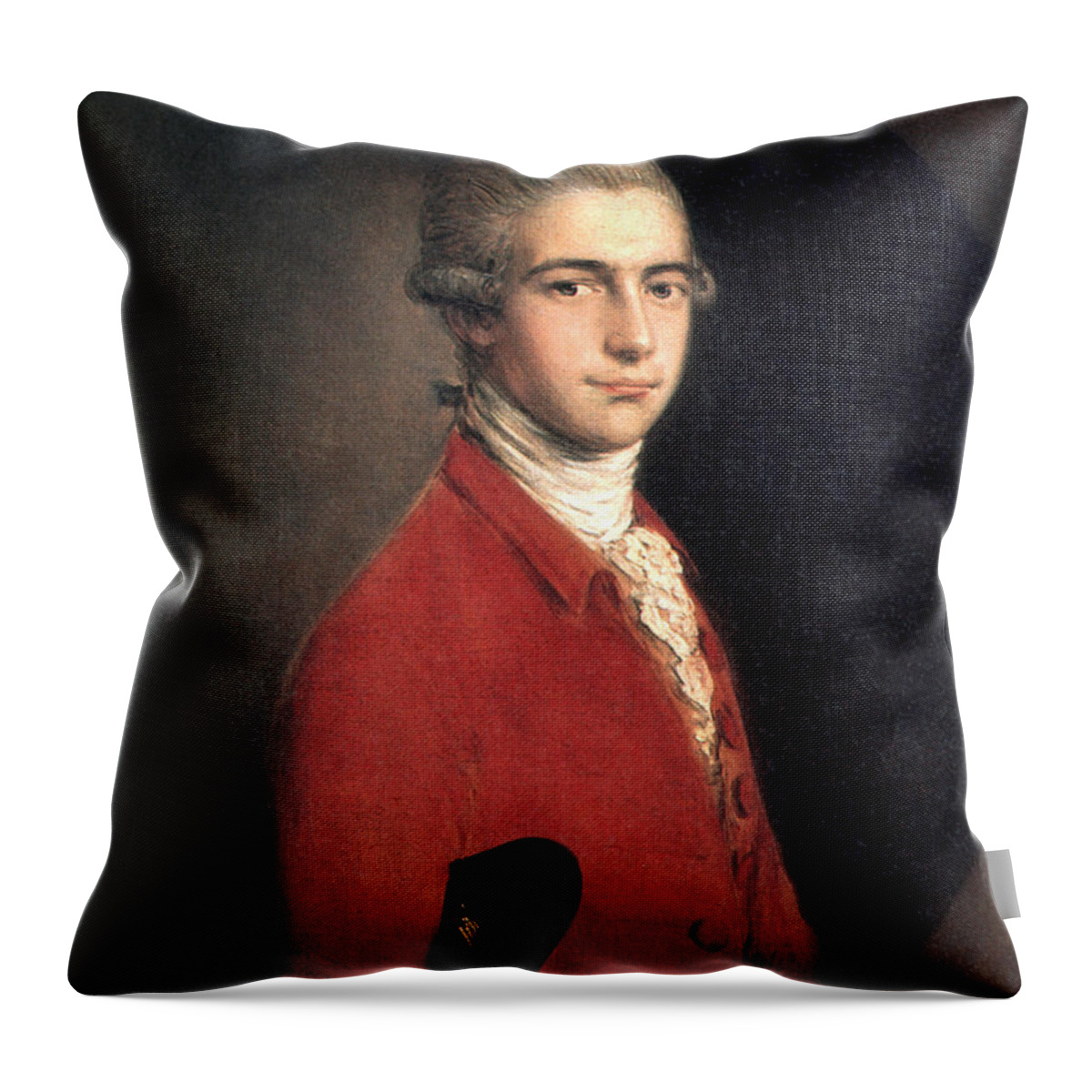 18th Century Throw Pillow featuring the photograph Thomas Linley The Younger by Granger
