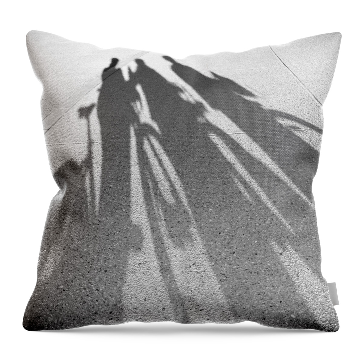 Friends Throw Pillow featuring the photograph Three Friends on Bikes by Julie Niemela