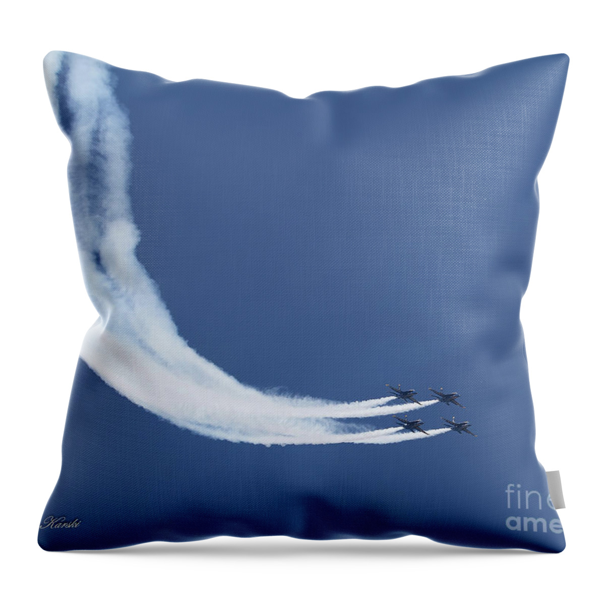 Airshow Throw Pillow featuring the photograph Tight Curve by Sue Karski