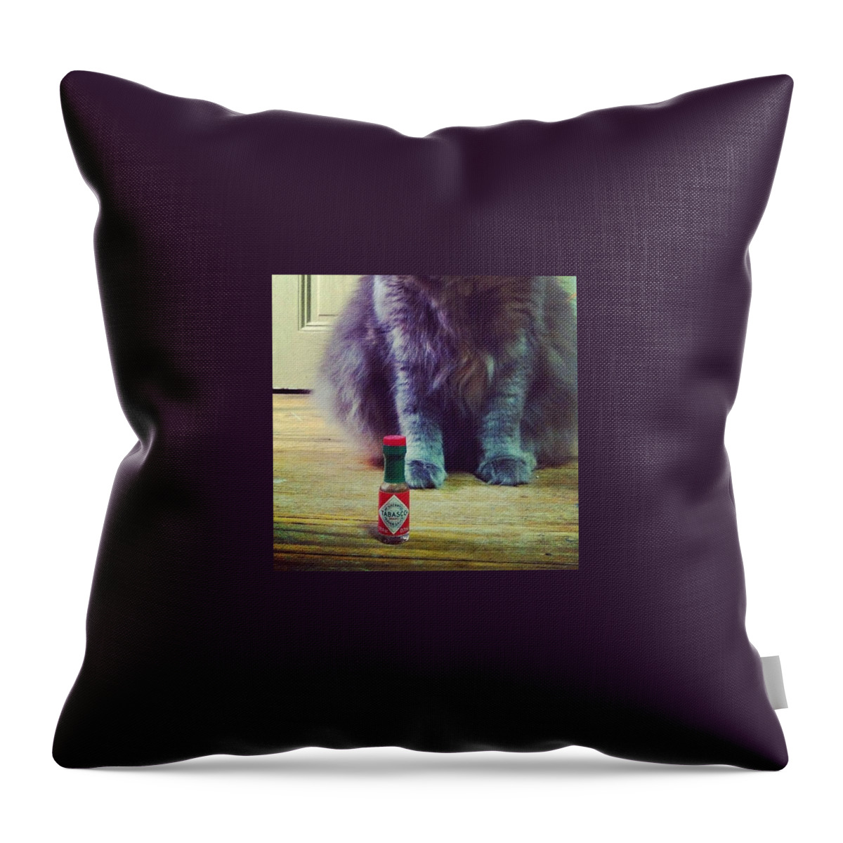 Aprilphotoaday Throw Pillow featuring the photograph Tiny by Katie Cupcakes